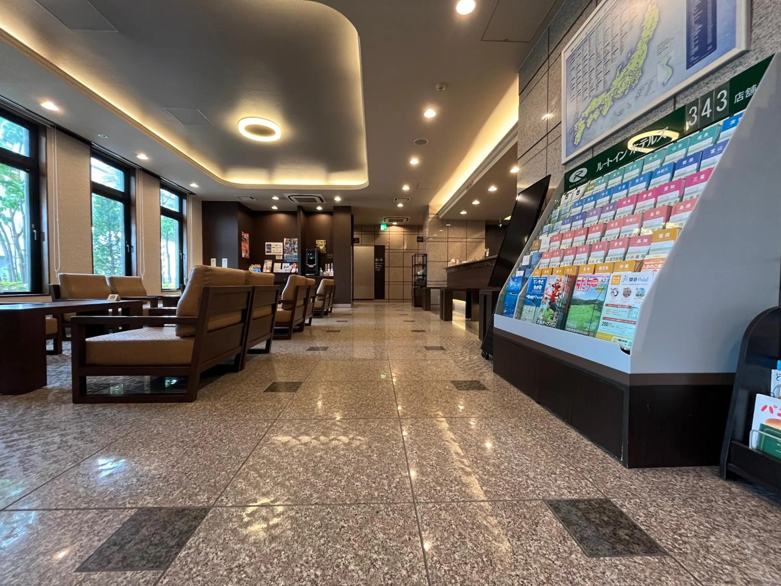 Lobby or reception in Hotel Route-Inn Mitsukaido Ekimae