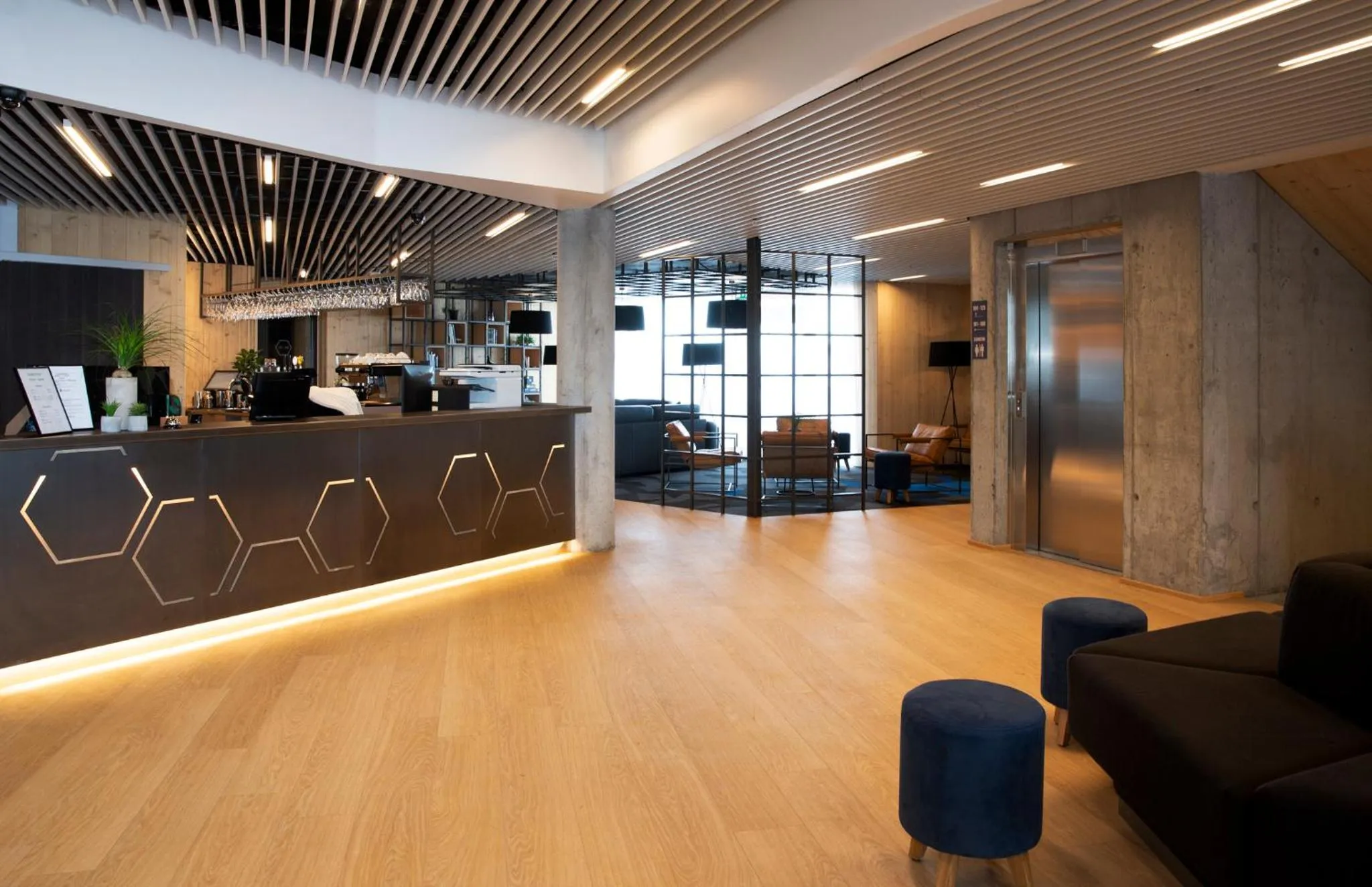 Lobby or reception in Landhotel