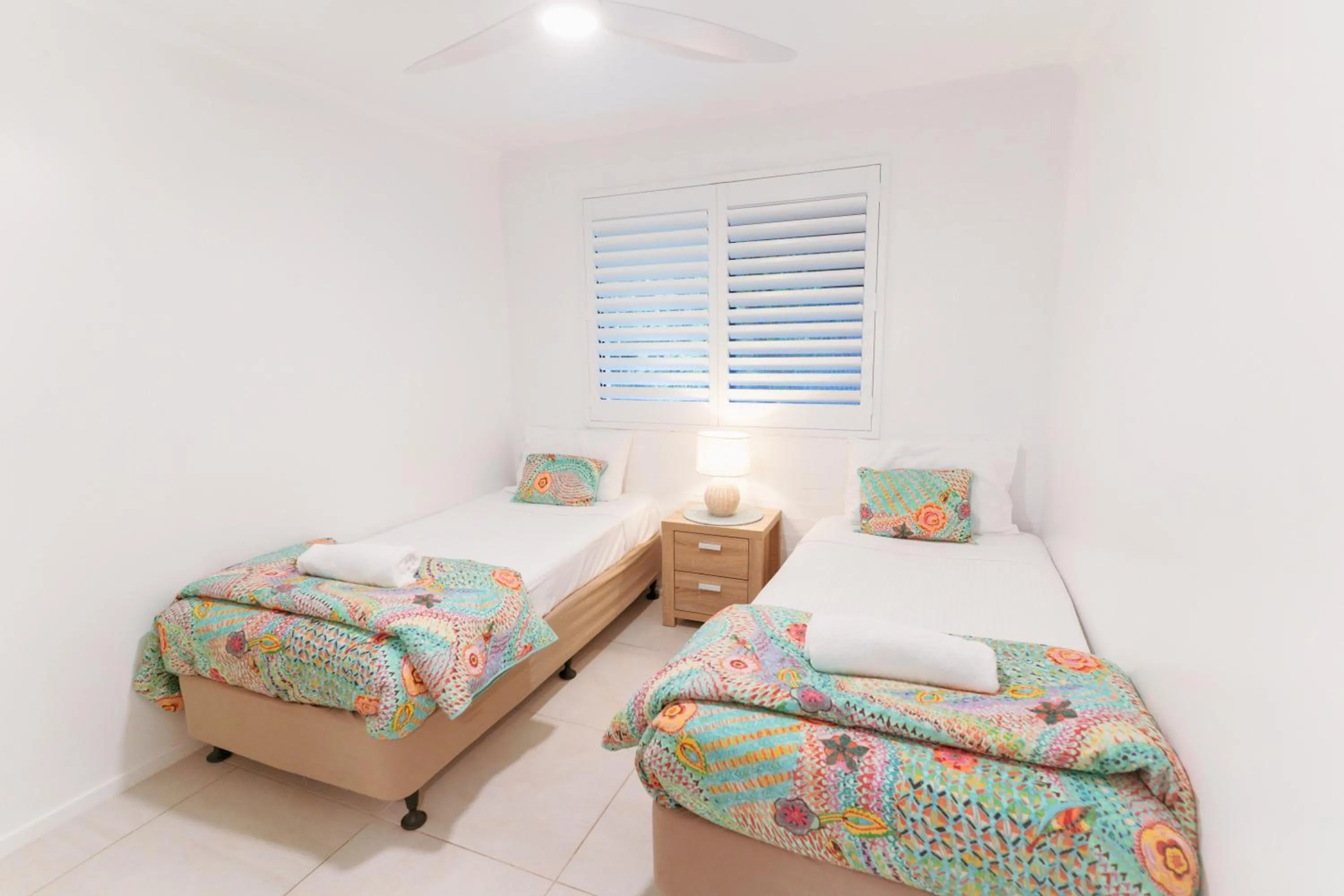 Bed in Myuna Holiday Apartments