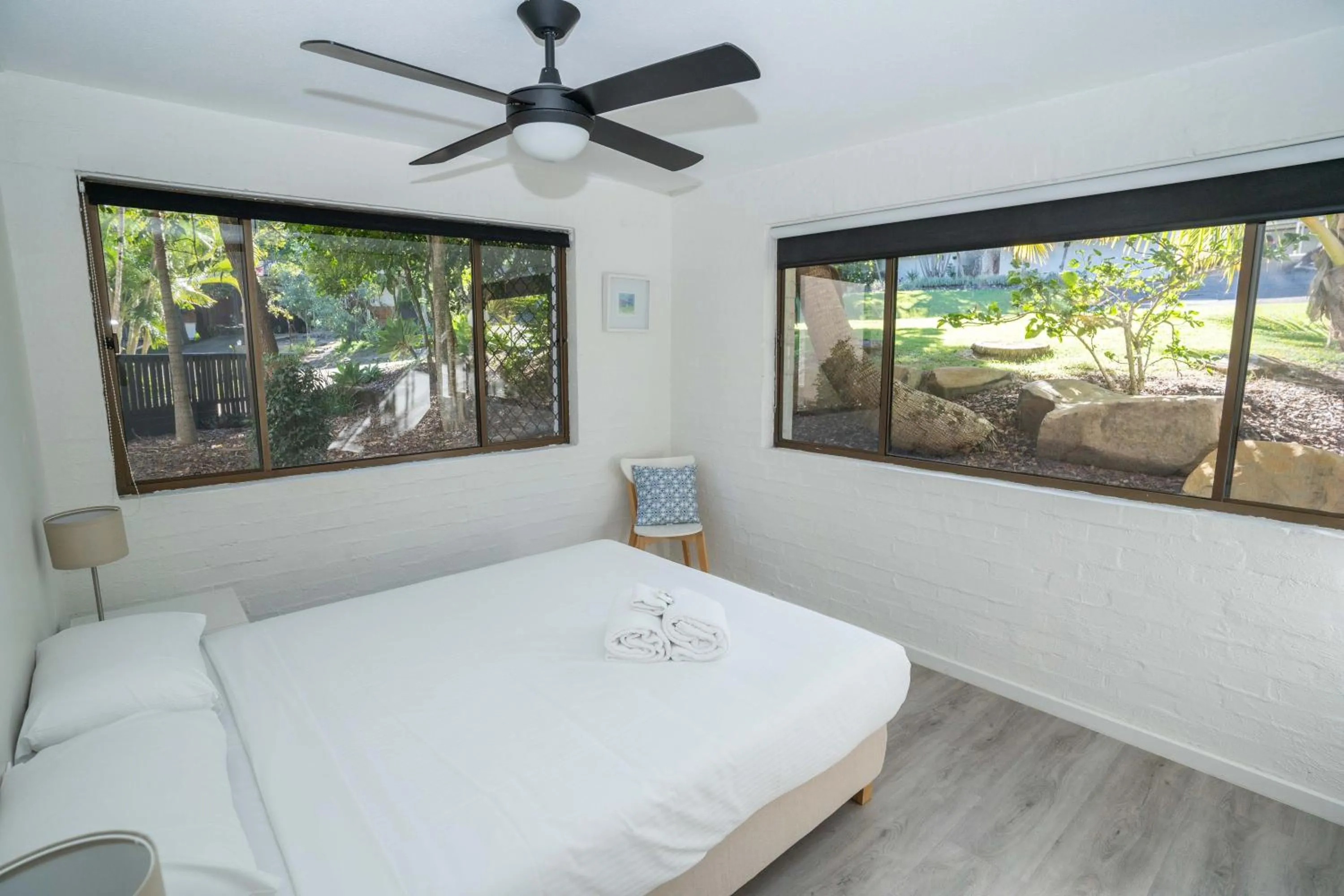 Bed in Myuna Holiday Apartments