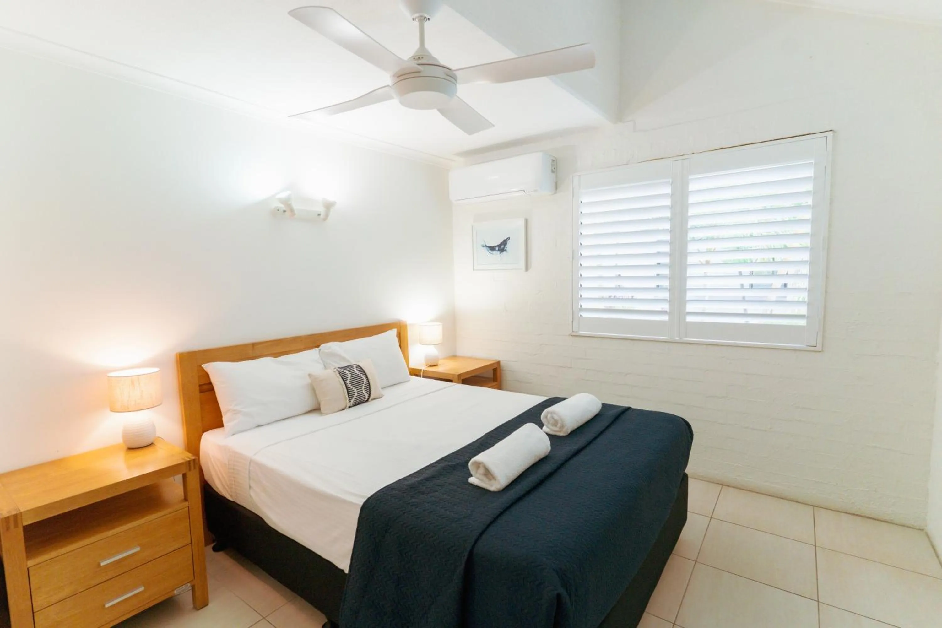 Bed in Myuna Holiday Apartments