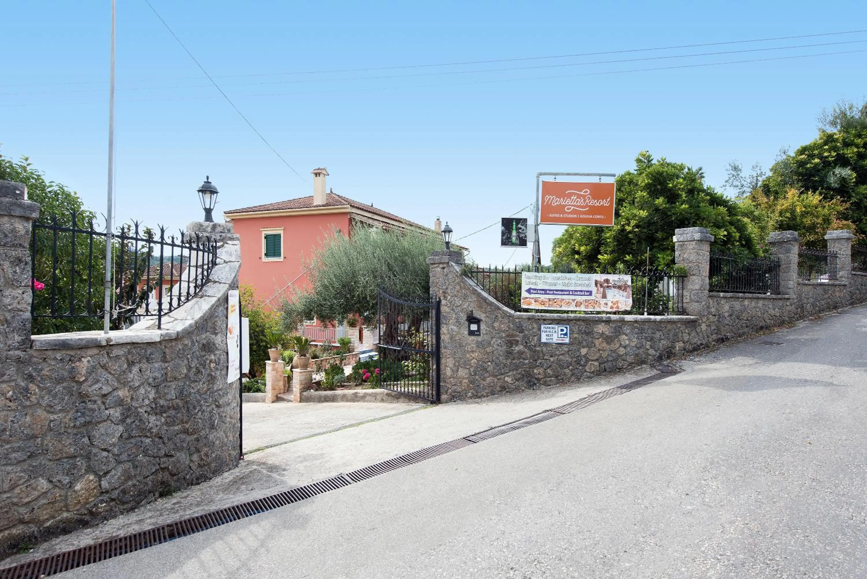 Property building in Marietta's Resort by Konnect, Gouvia Corfu