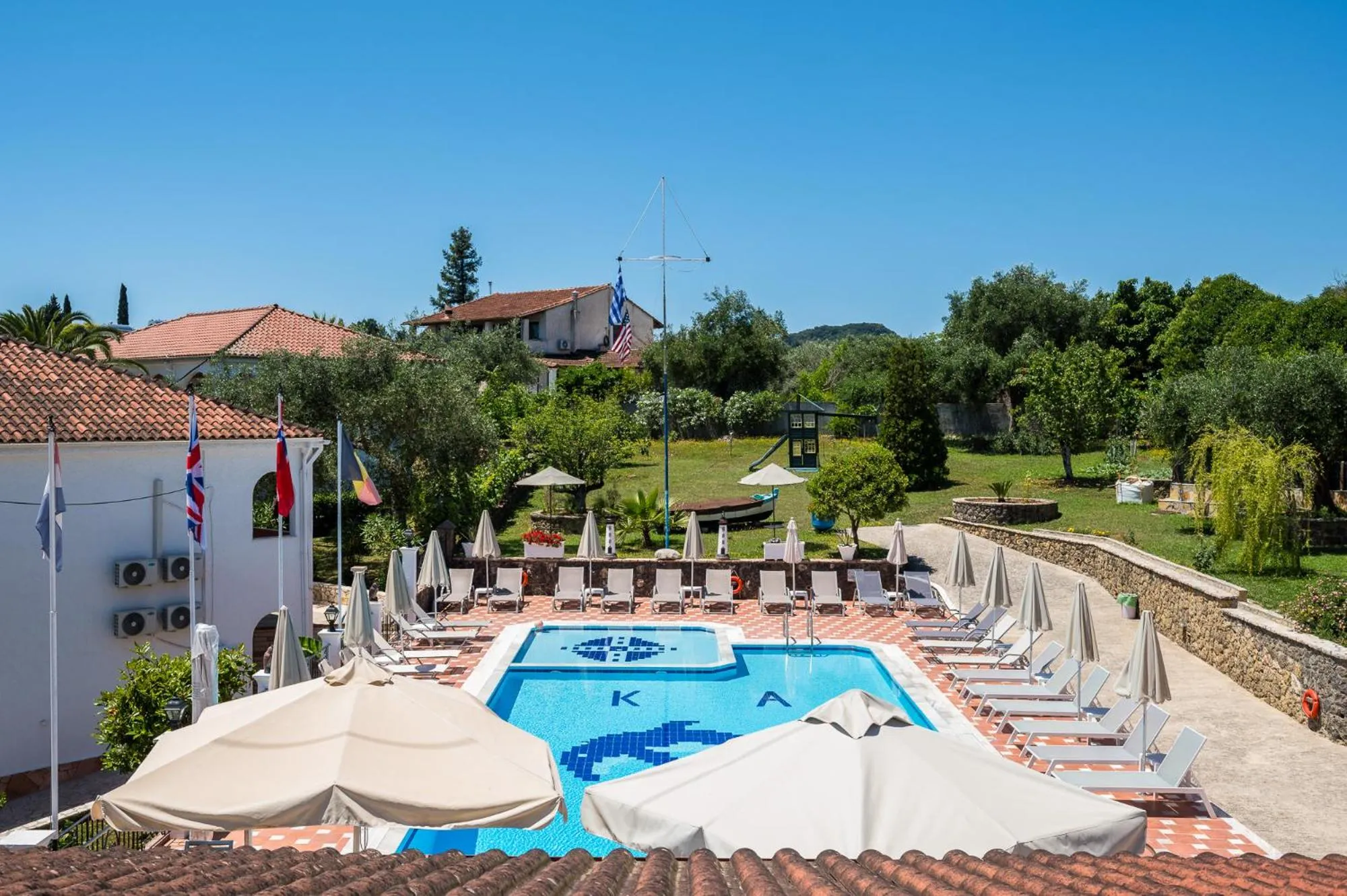 Balcony/Terrace in Marietta's Resort by Konnect, Gouvia Corfu