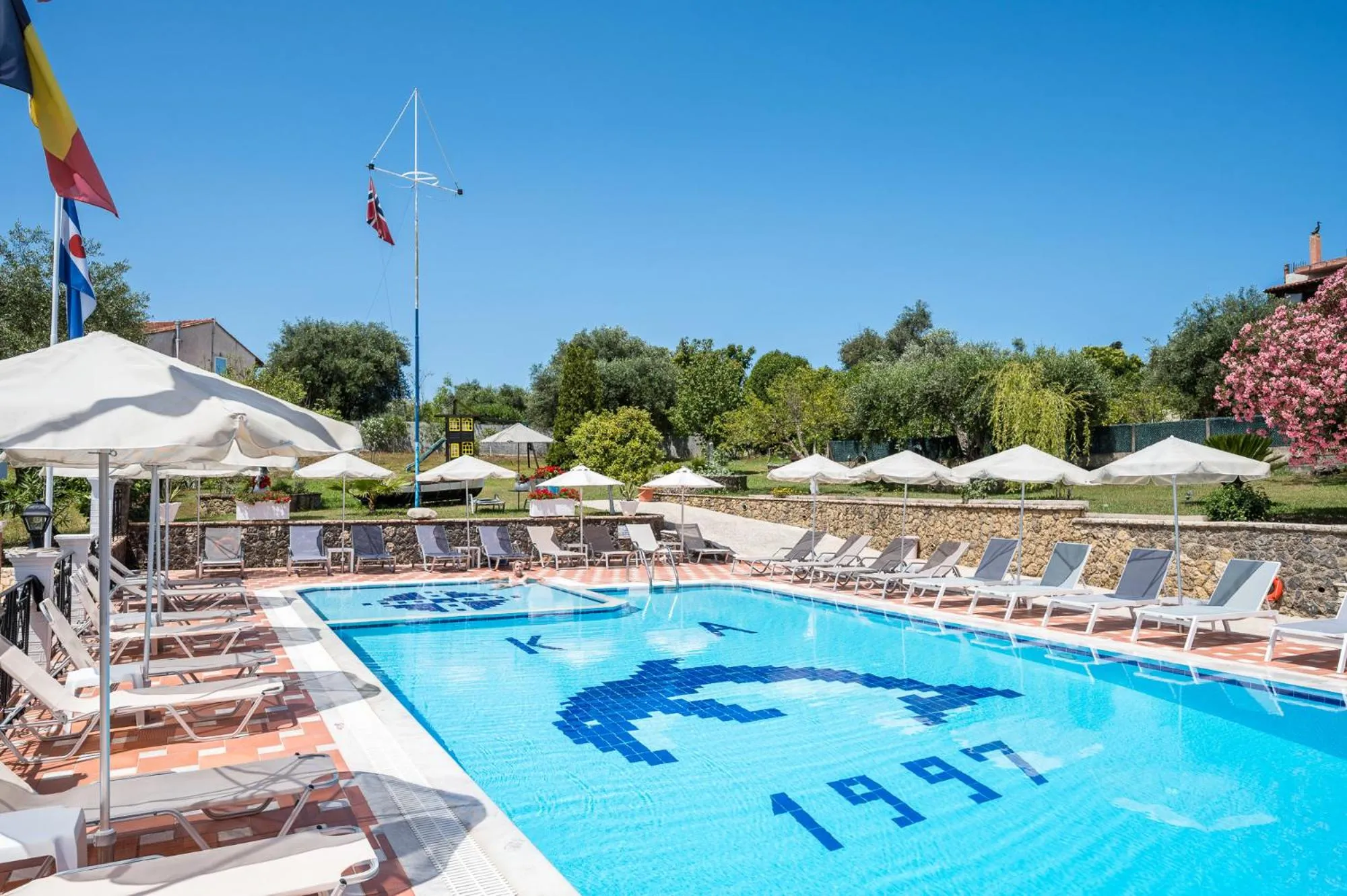 Pool view in Marietta's Resort by Konnect, Gouvia Corfu
