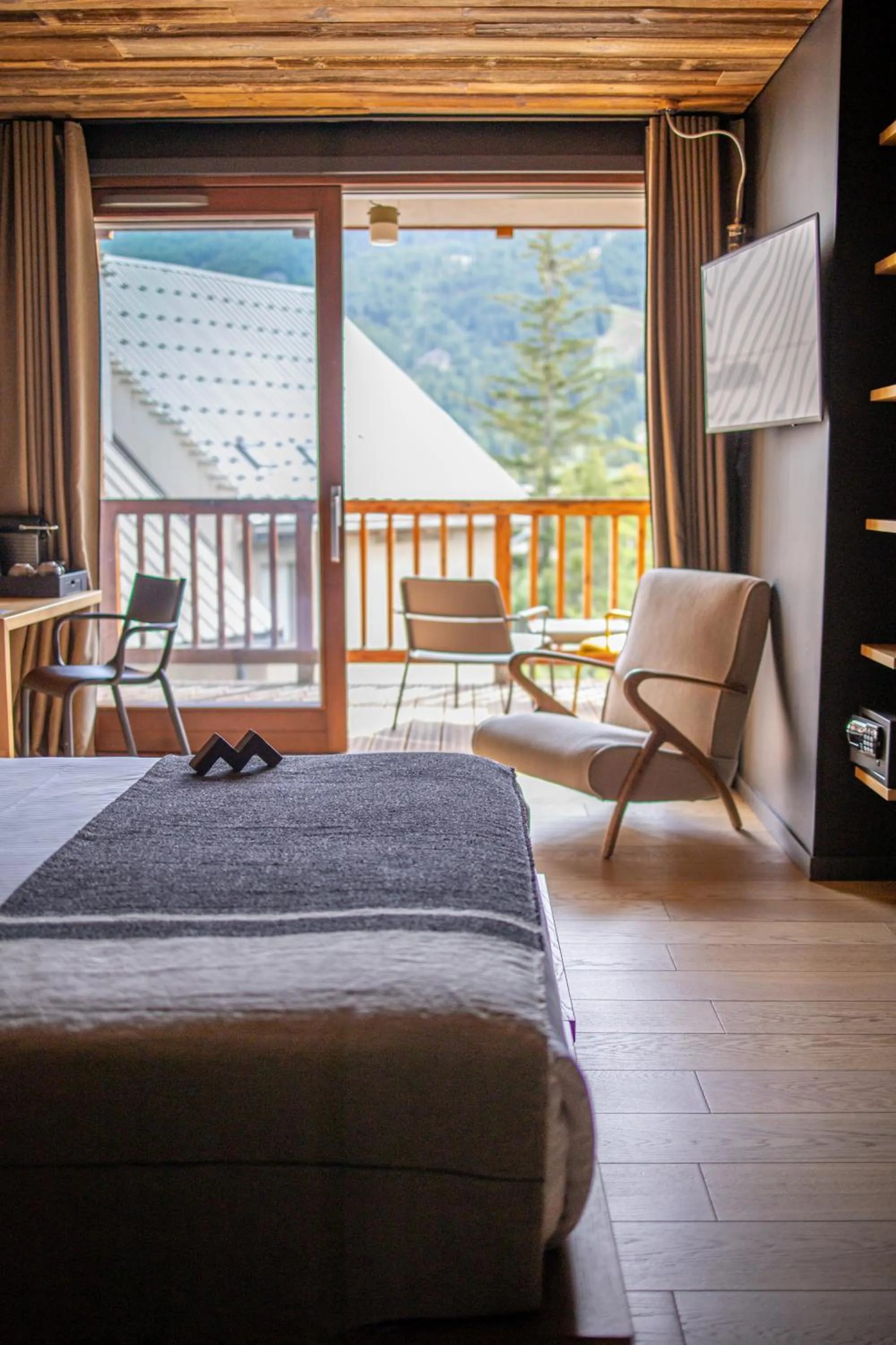 Bed in Hôtel Restaurant Le Monêtier