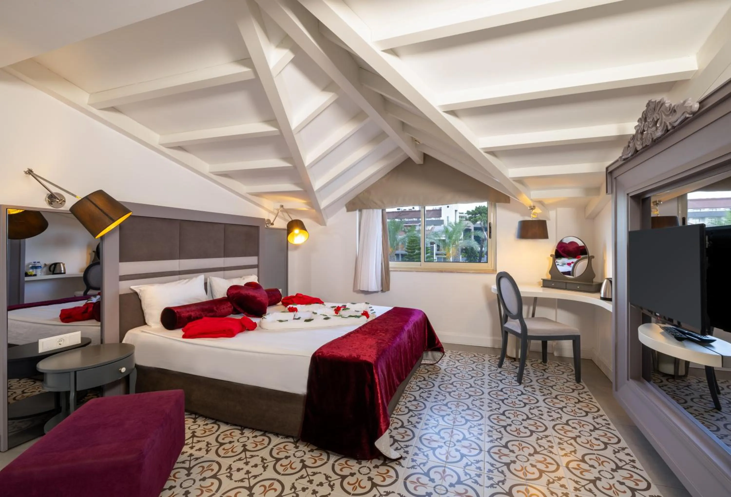 Bed in Crystal Aura Aqua Collection - Ultimate All Inclusive