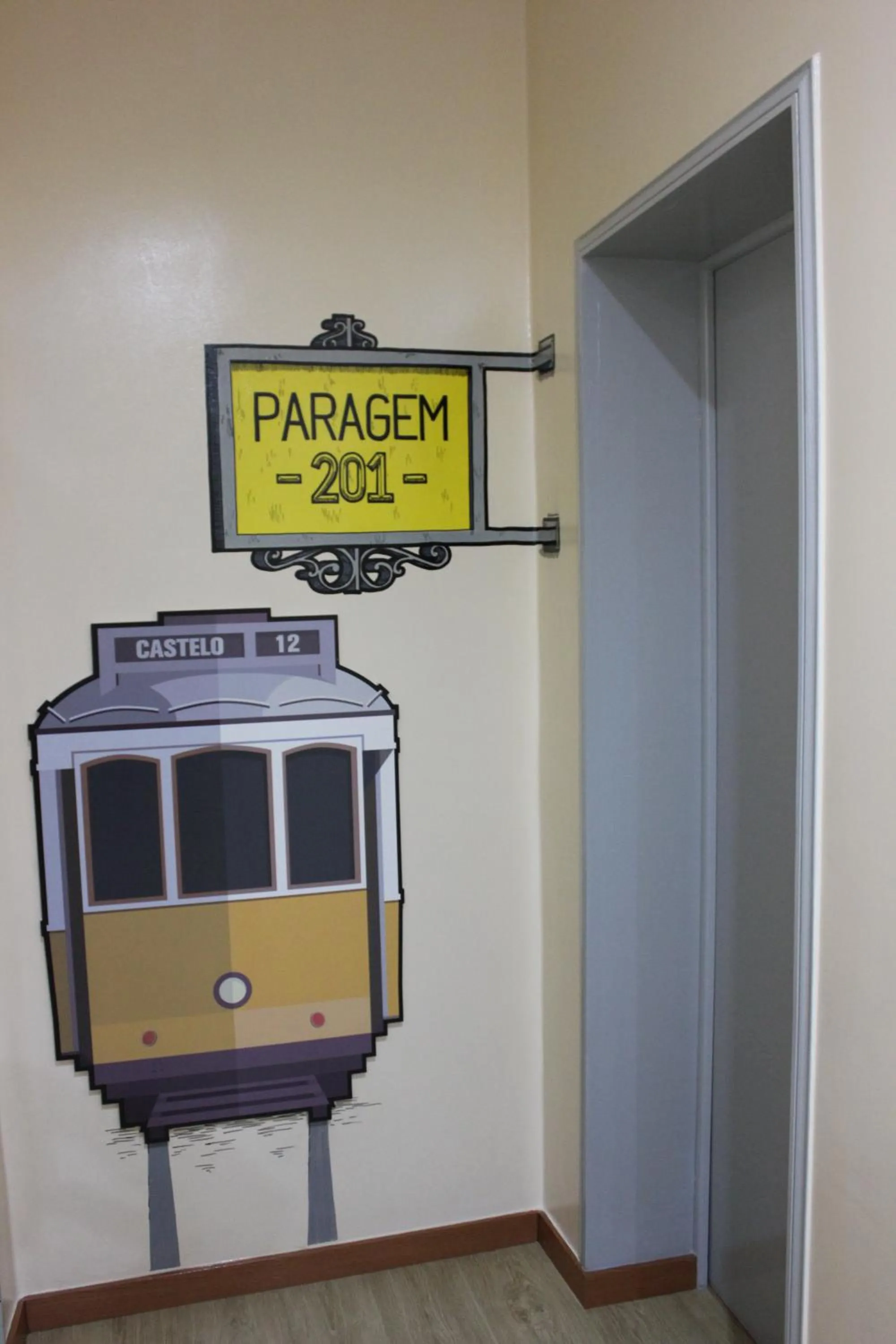 Decorative detail in O Elétrico Guesthouse