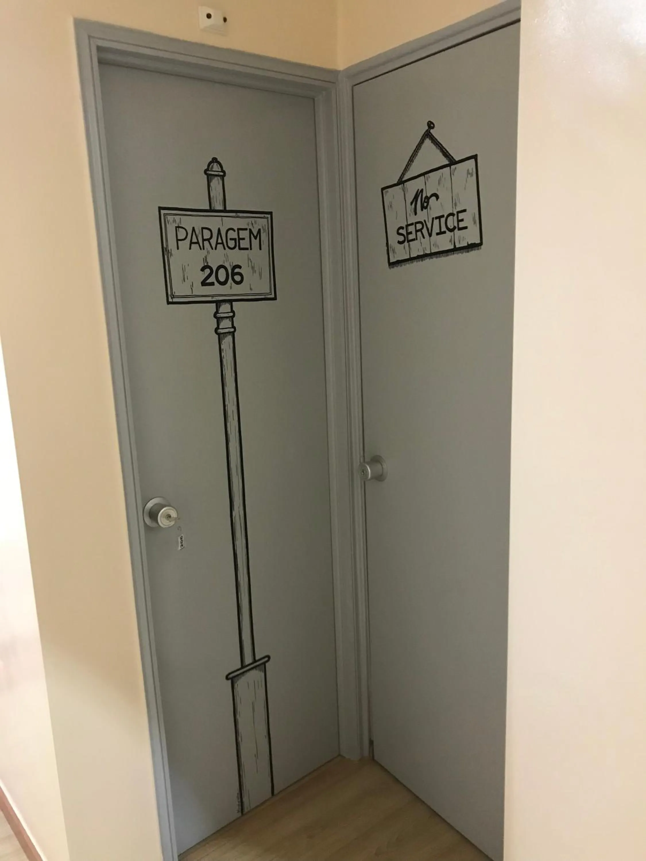 Decorative detail in O Elétrico Guesthouse