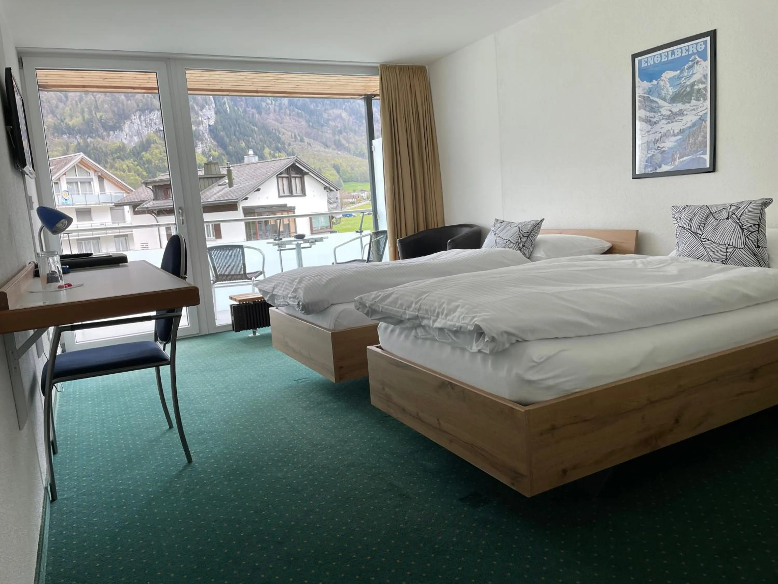 Bed in Hotel Hahnenblick