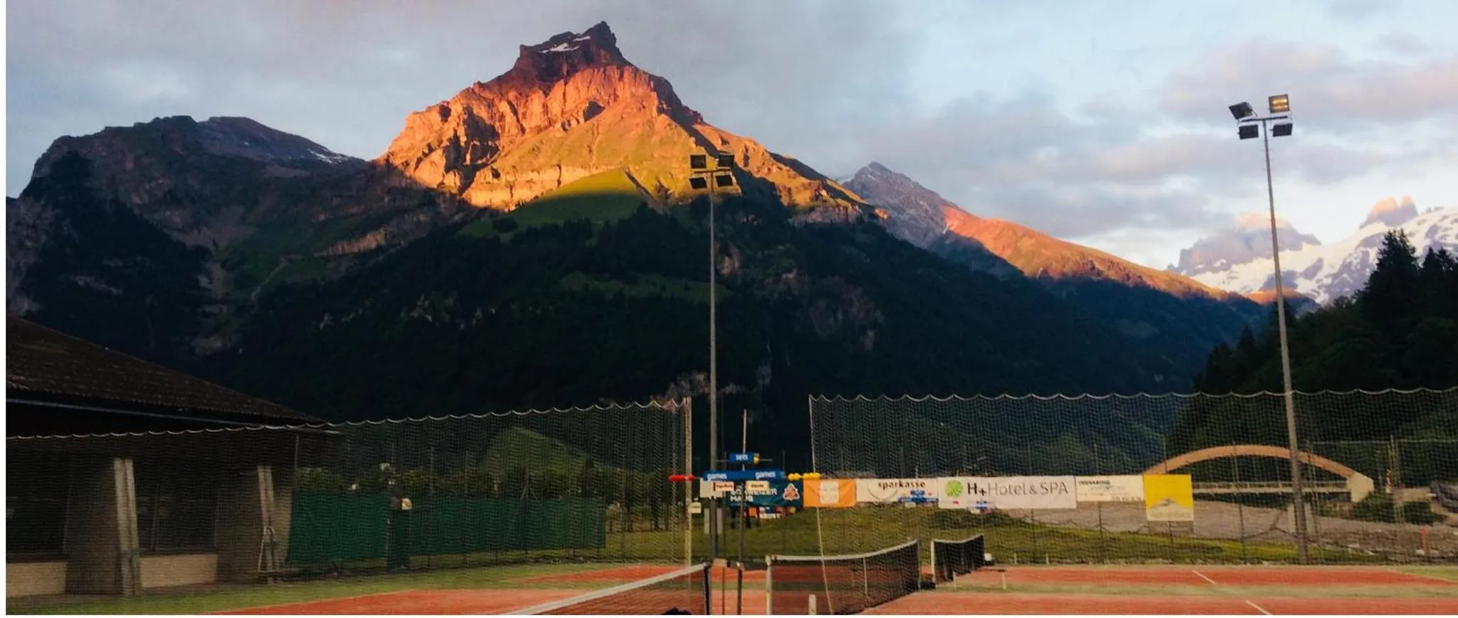 Tennis court in Hotel Hahnenblick