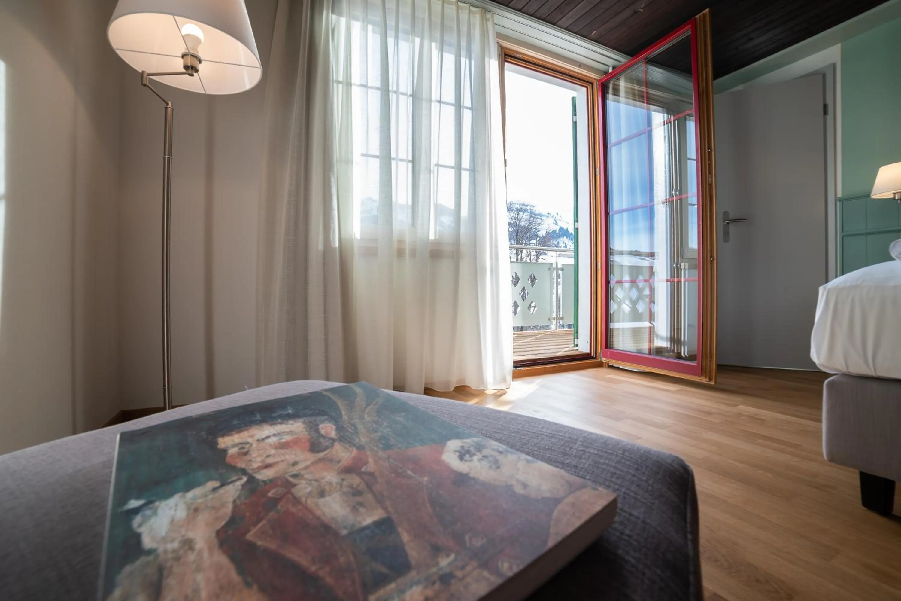 Decorative detail, Bed in Gasthaus Friedegg