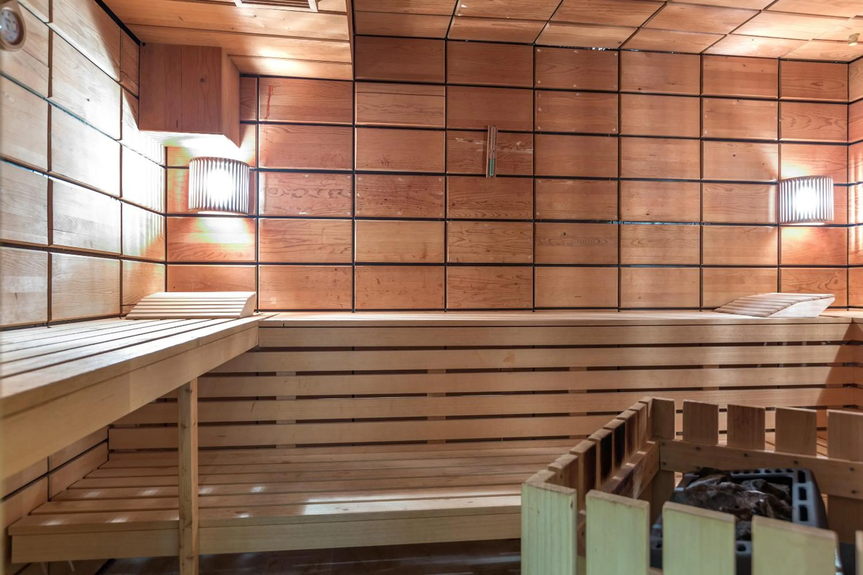 Sauna in Apartmenthotel am Leuchtturm