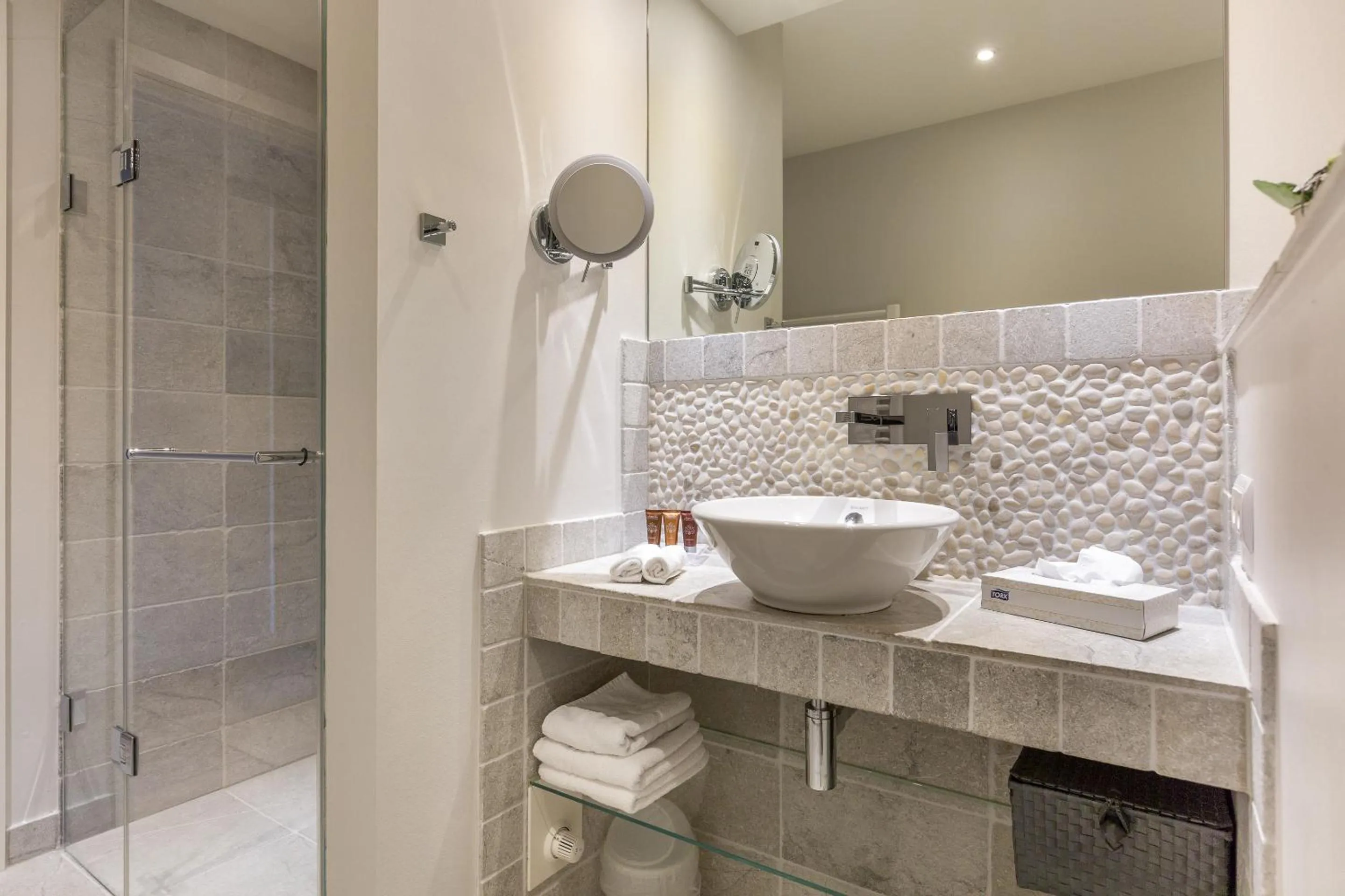 Shower in Apartmenthotel am Leuchtturm