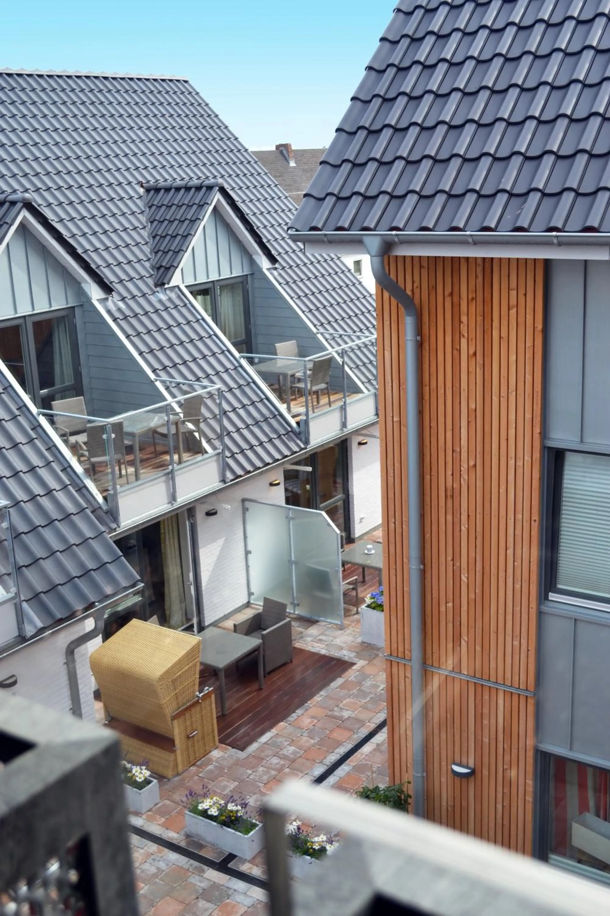 Patio in Apartmenthotel am Leuchtturm