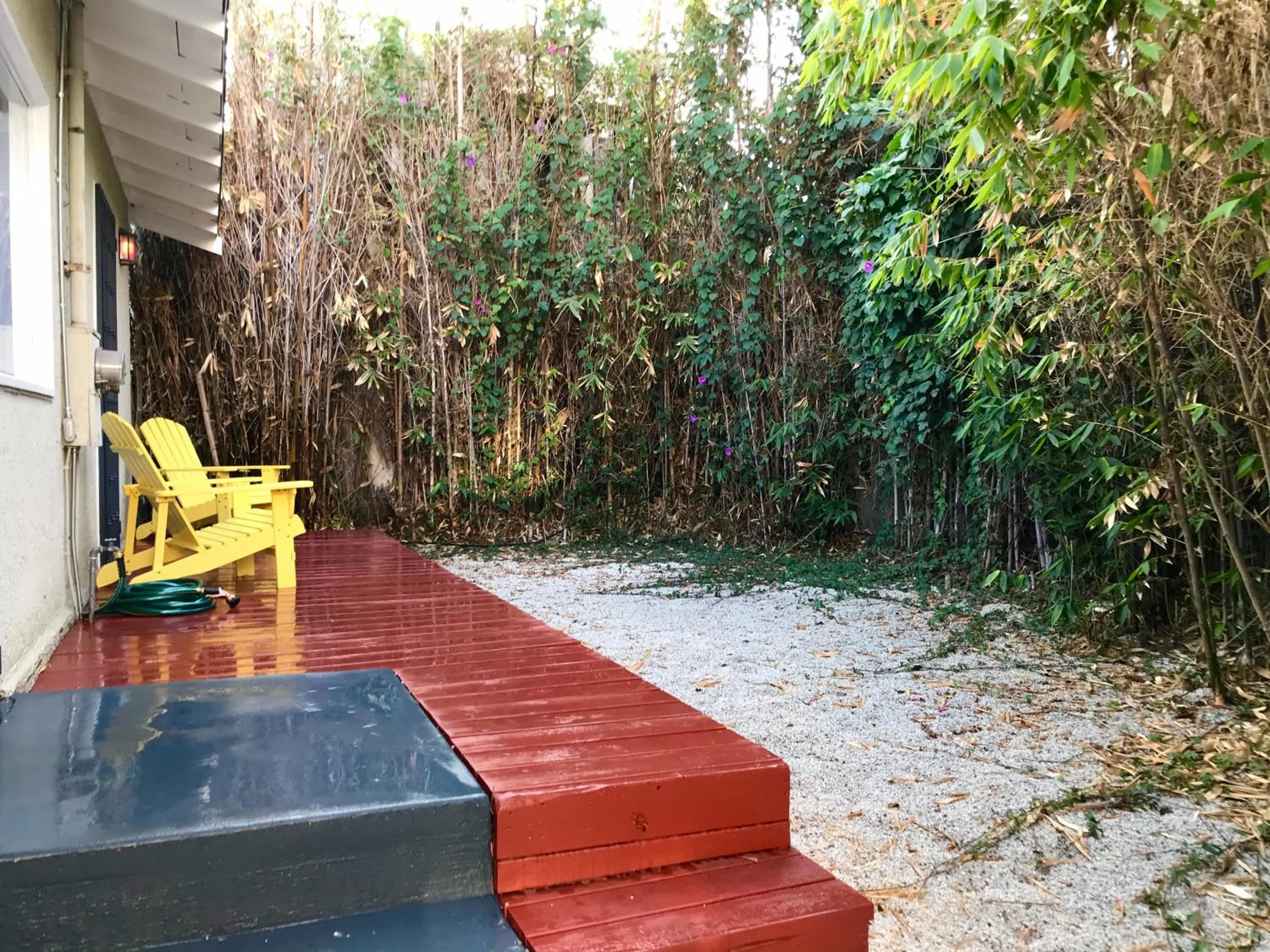 Patio in Long Beach House