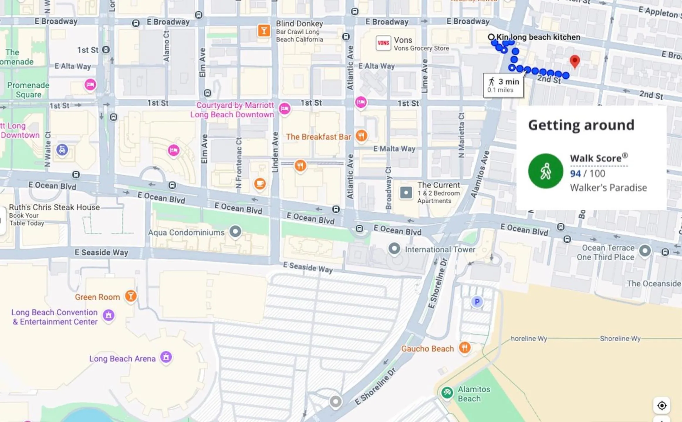 Text overlay in Long Beach House