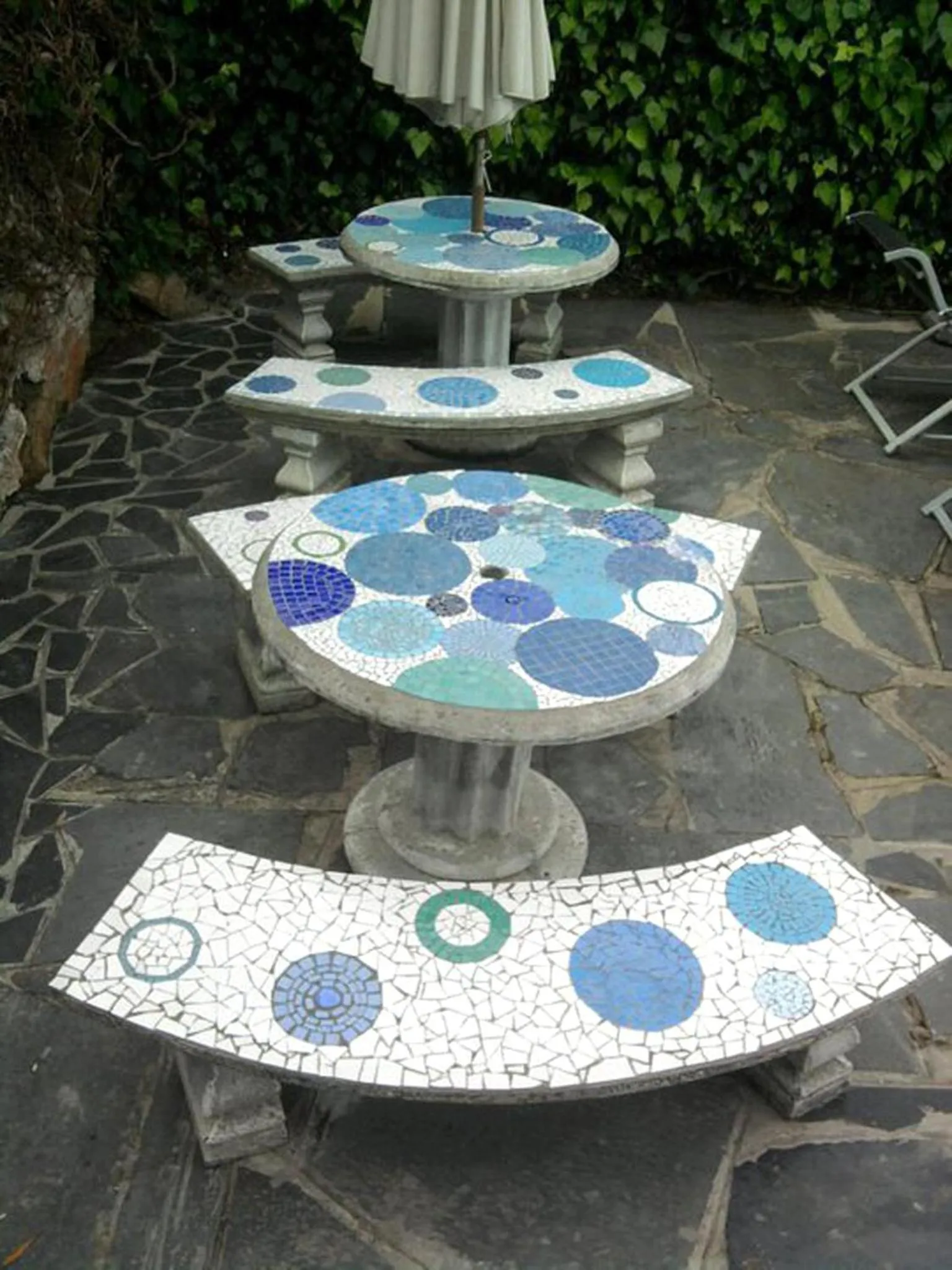 Patio in Blue On Blue Bed and Breakfast