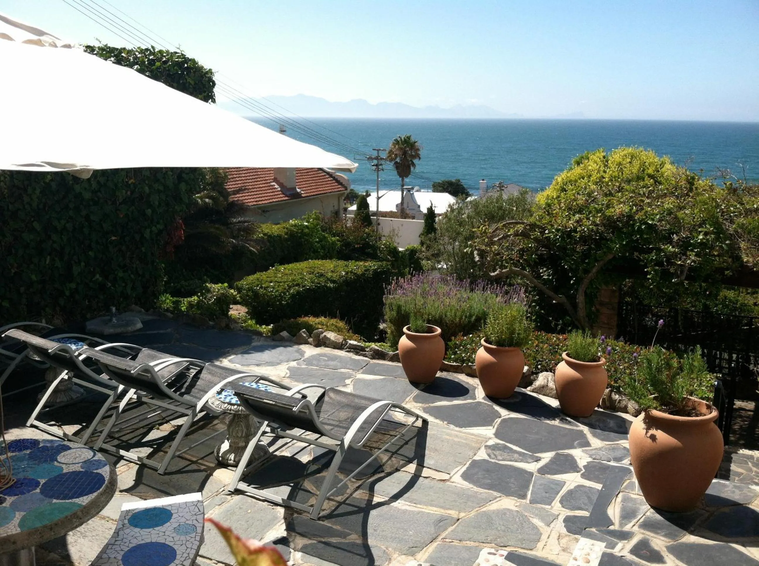 Patio in Blue On Blue Bed and Breakfast