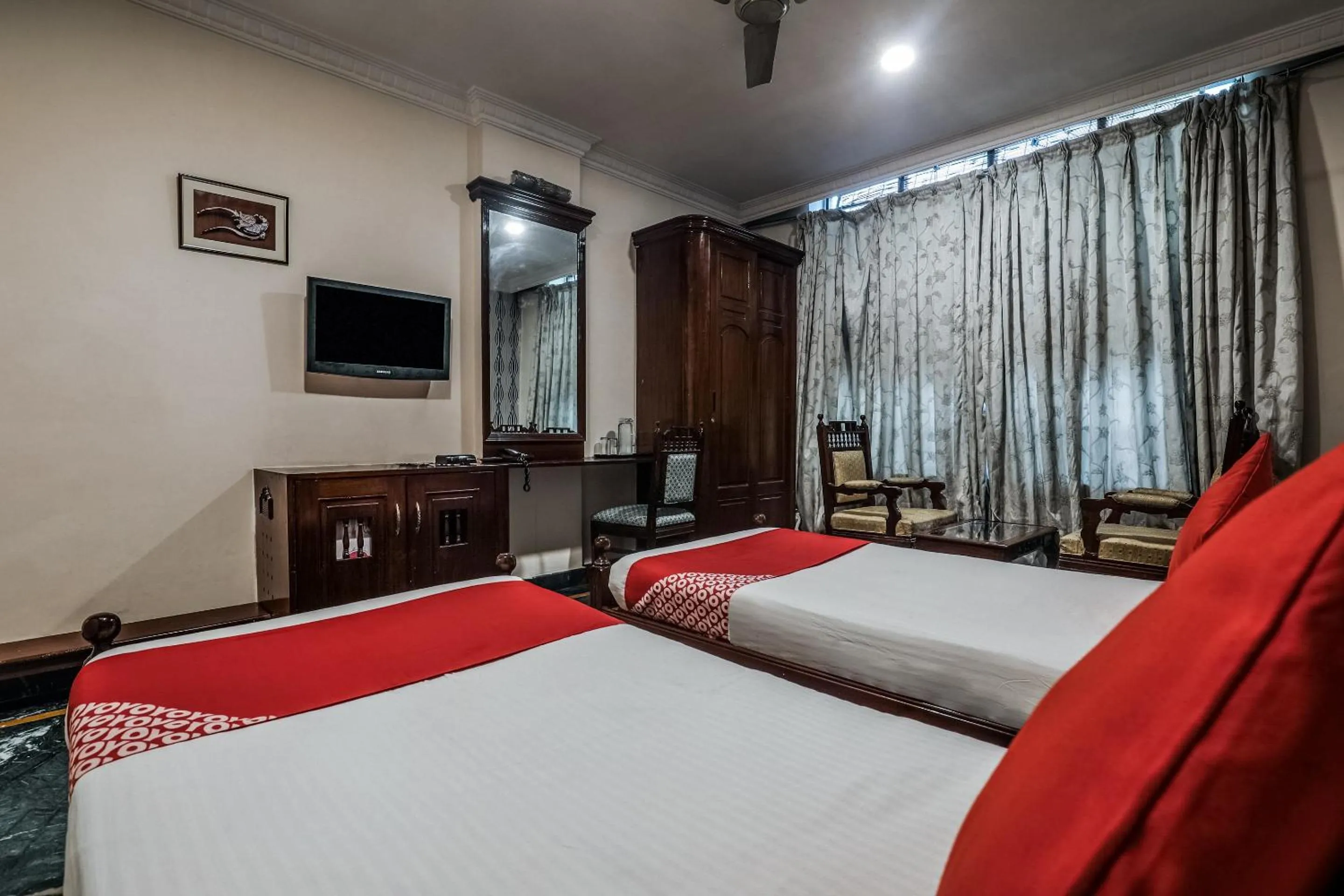 Bedroom, Bed in Hotel O Athithi Inn Near Hyderabad Central