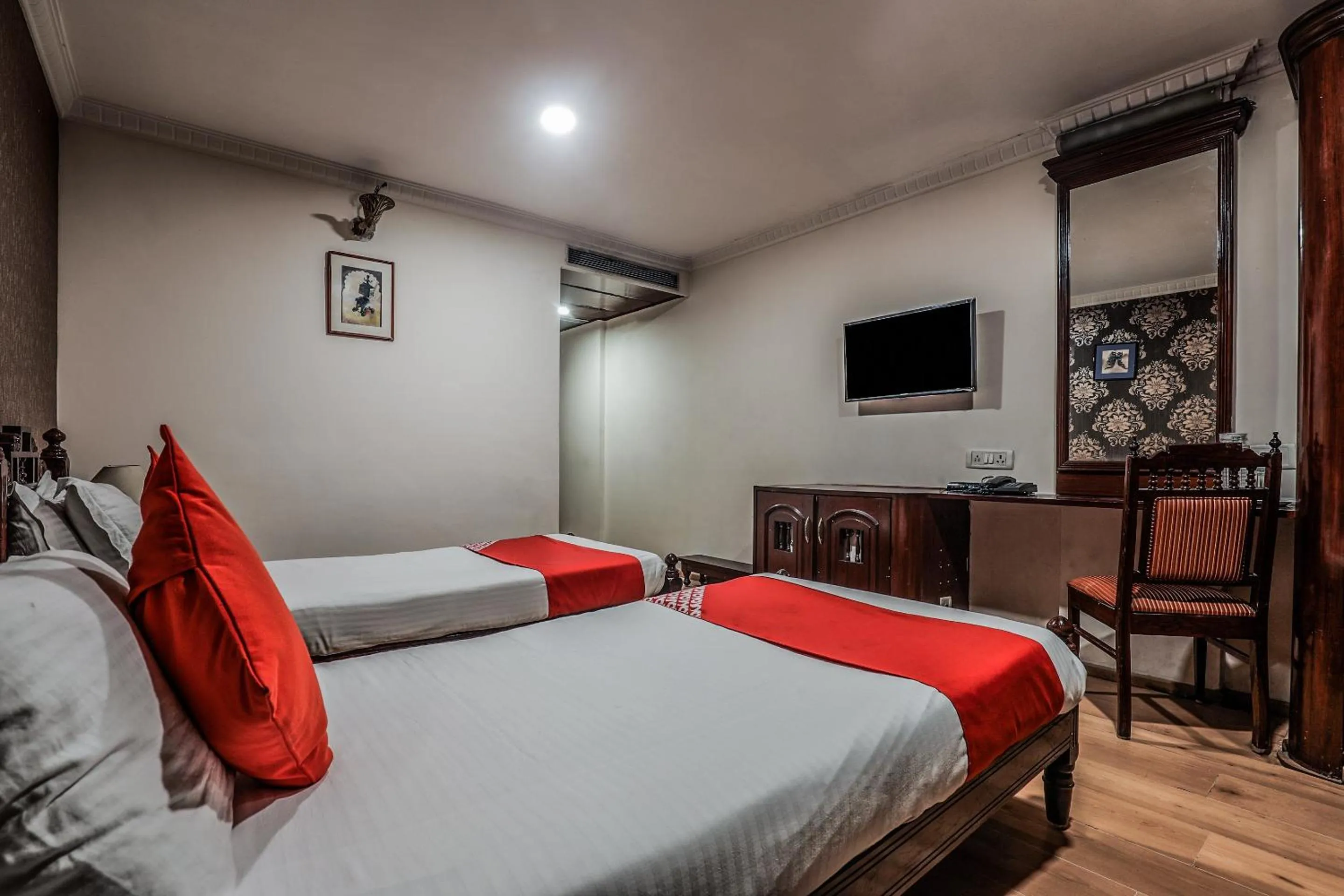 Bedroom, Bed in Hotel O Athithi Inn Near Hyderabad Central