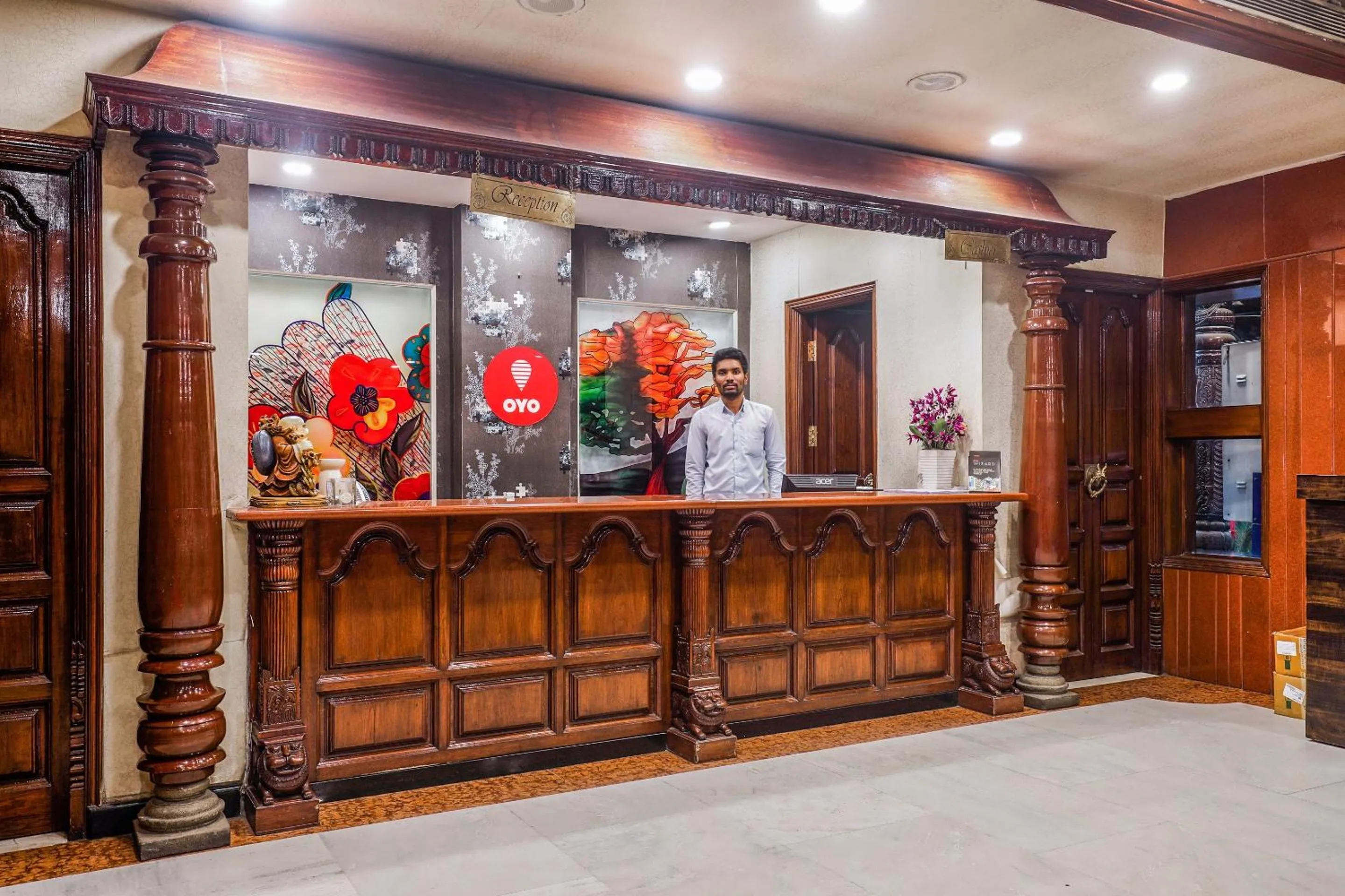 Lobby or reception in Hotel O Athithi Inn Near Hyderabad Central