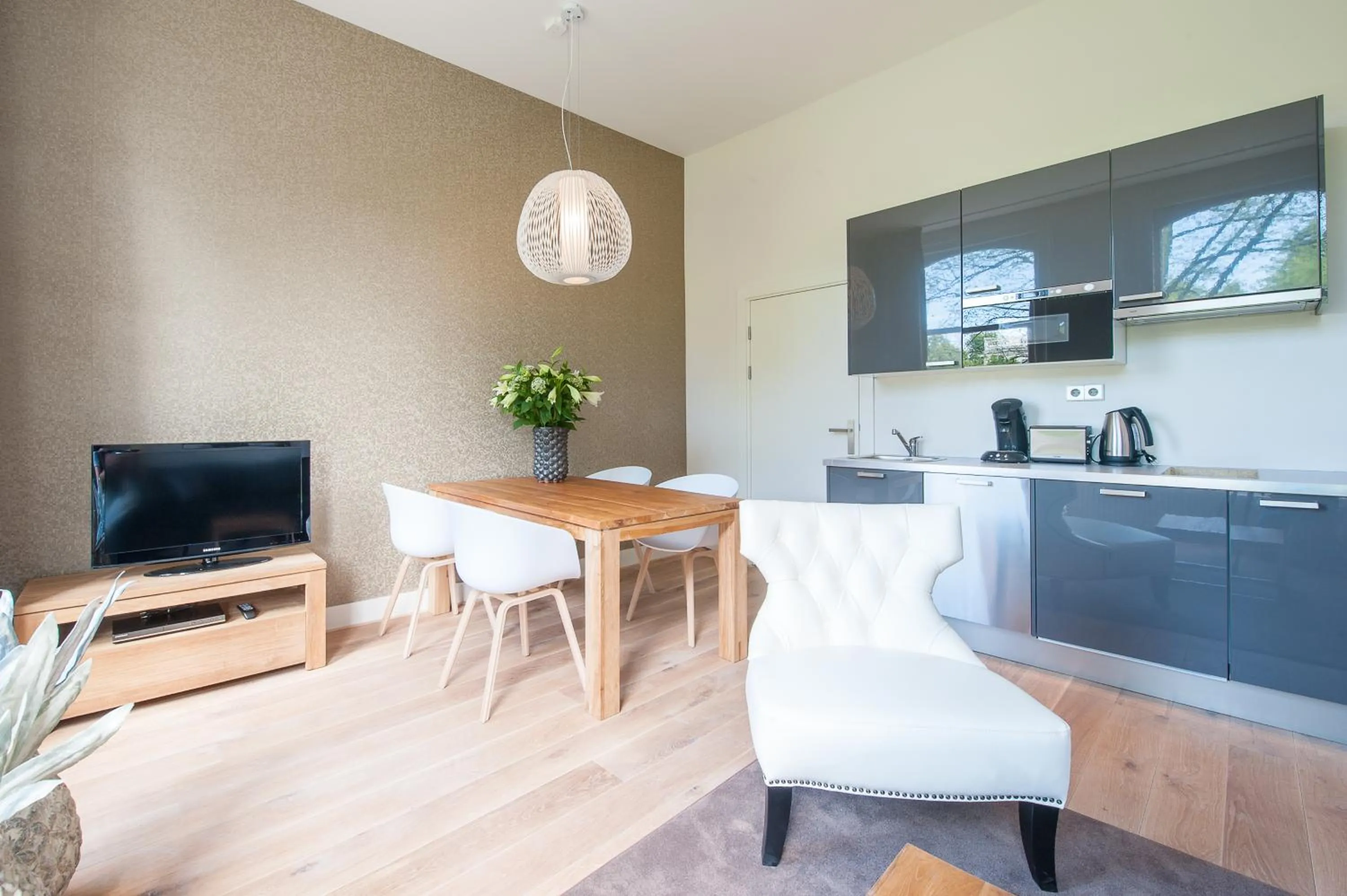 Kitchen or kitchenette in Museumpark Apartments