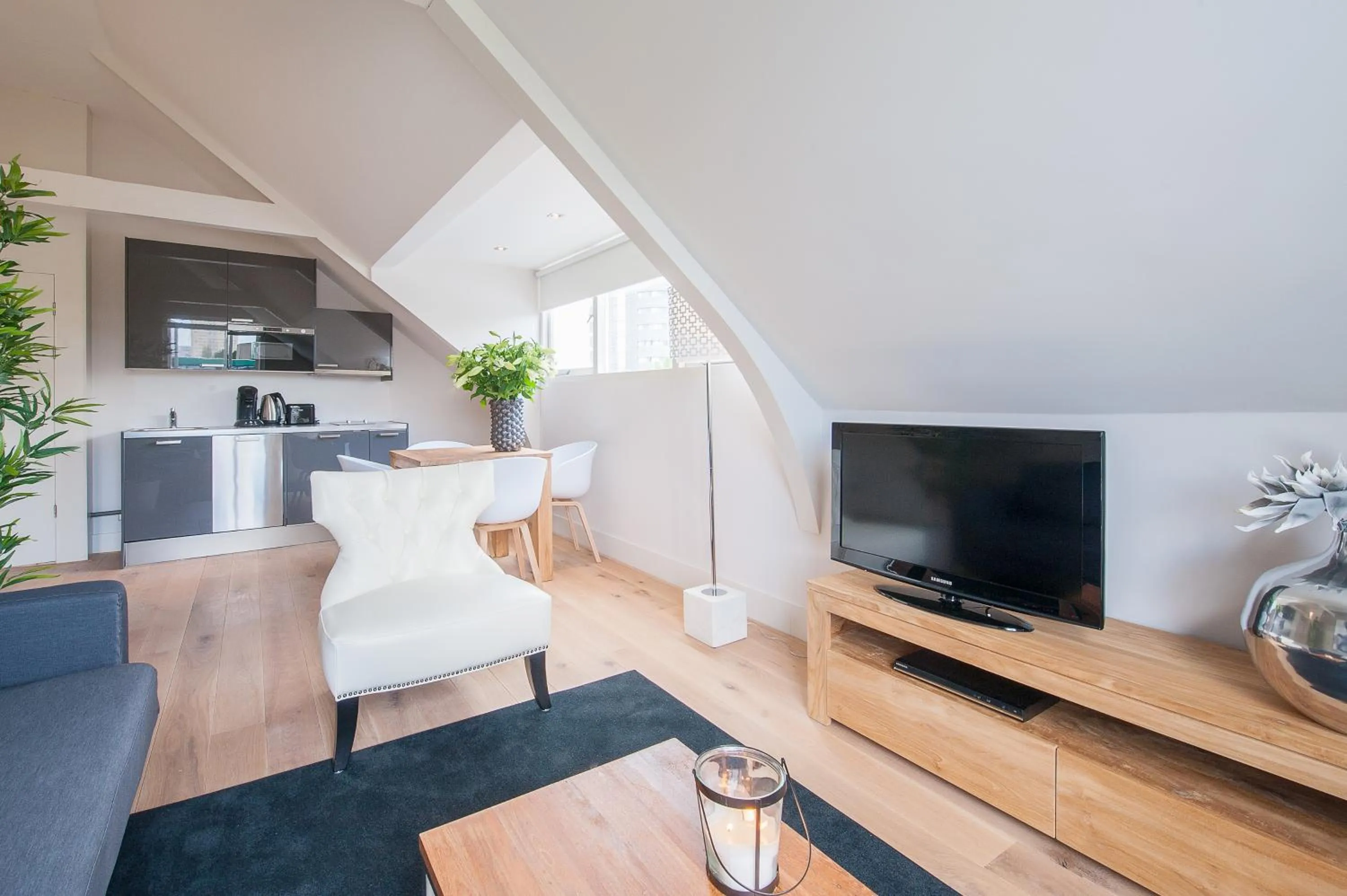 Living room in Museumpark Apartments