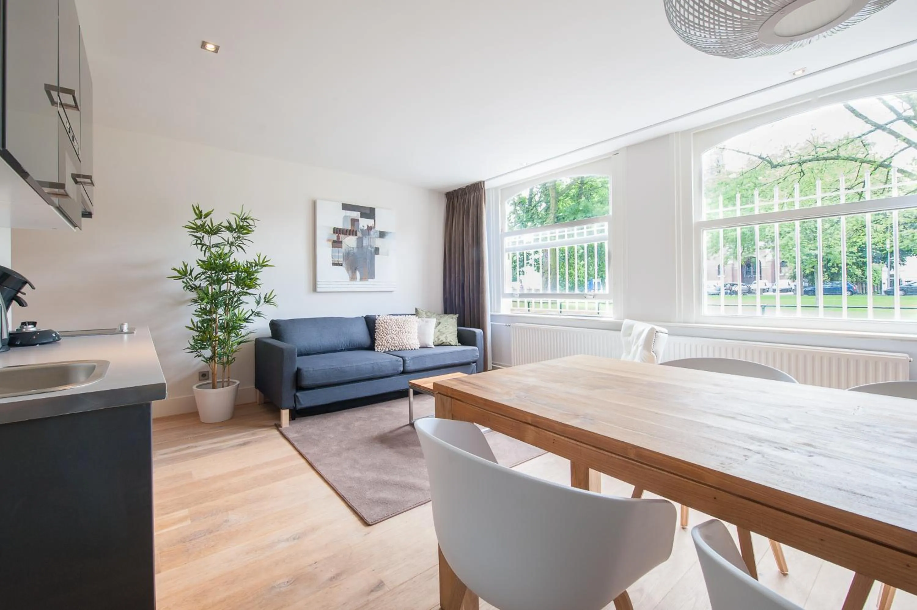 Living room in Museumpark Apartments