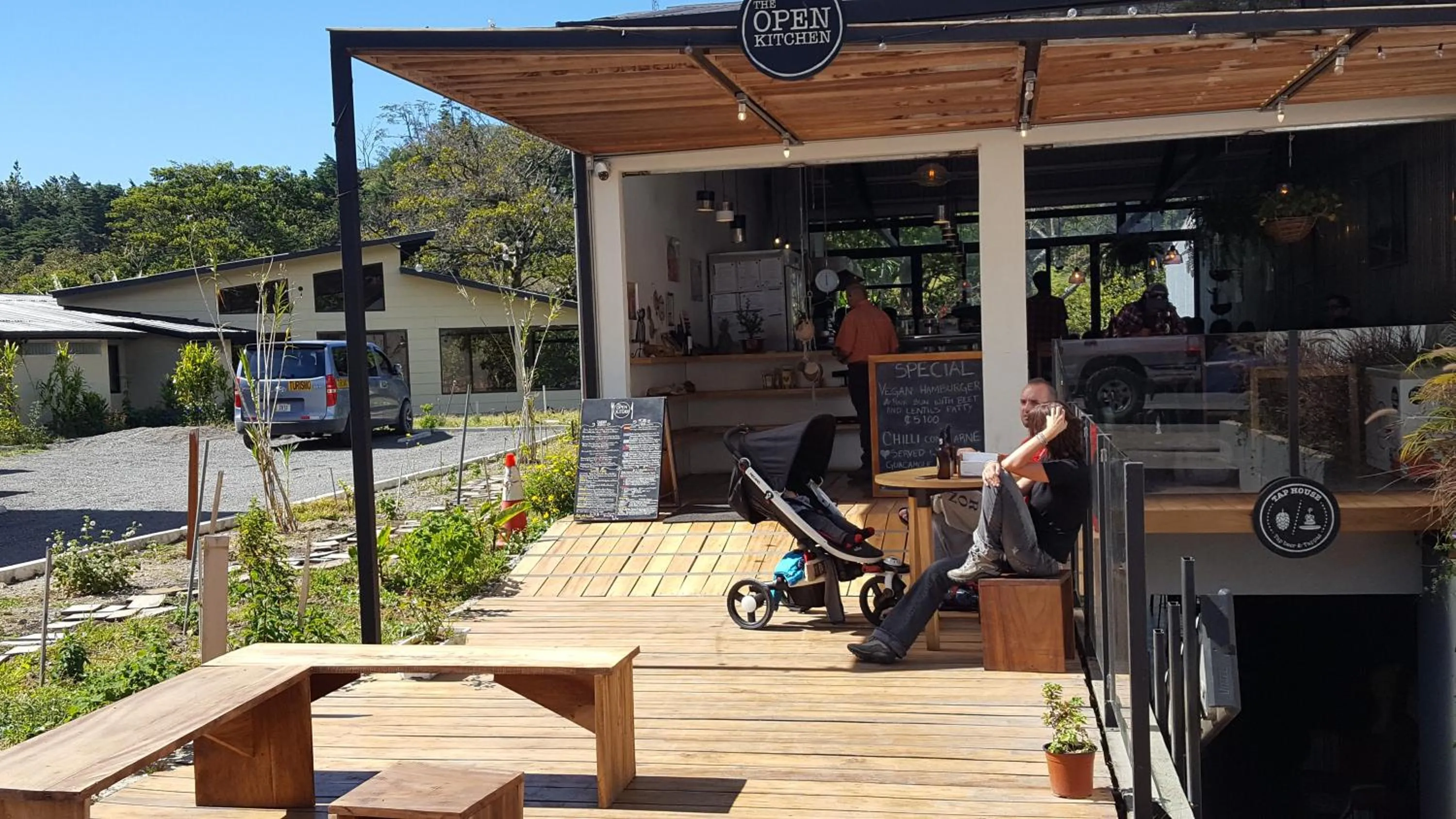 Property building in OutBox Inn