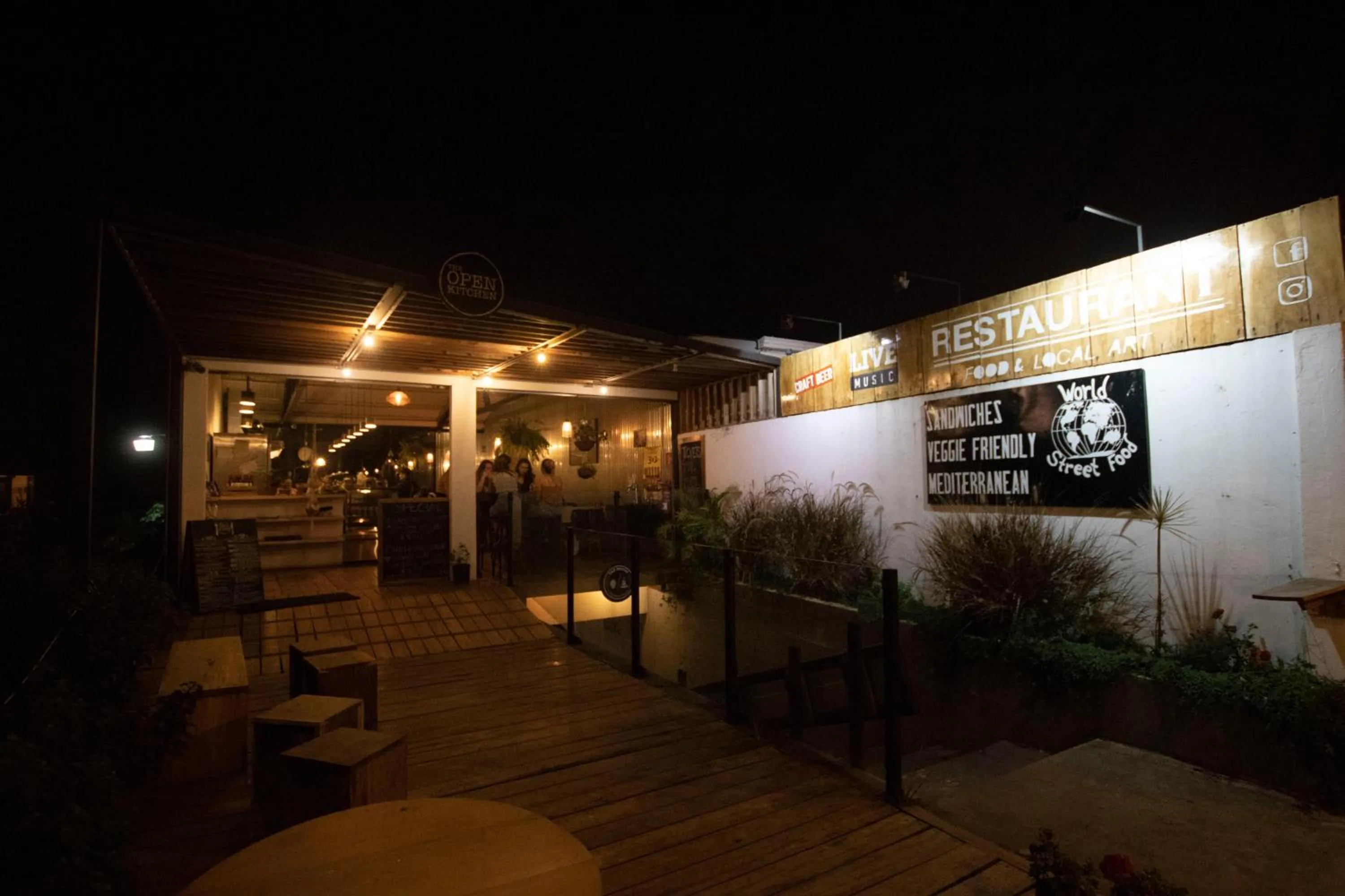 Facade/entrance in OutBox Inn