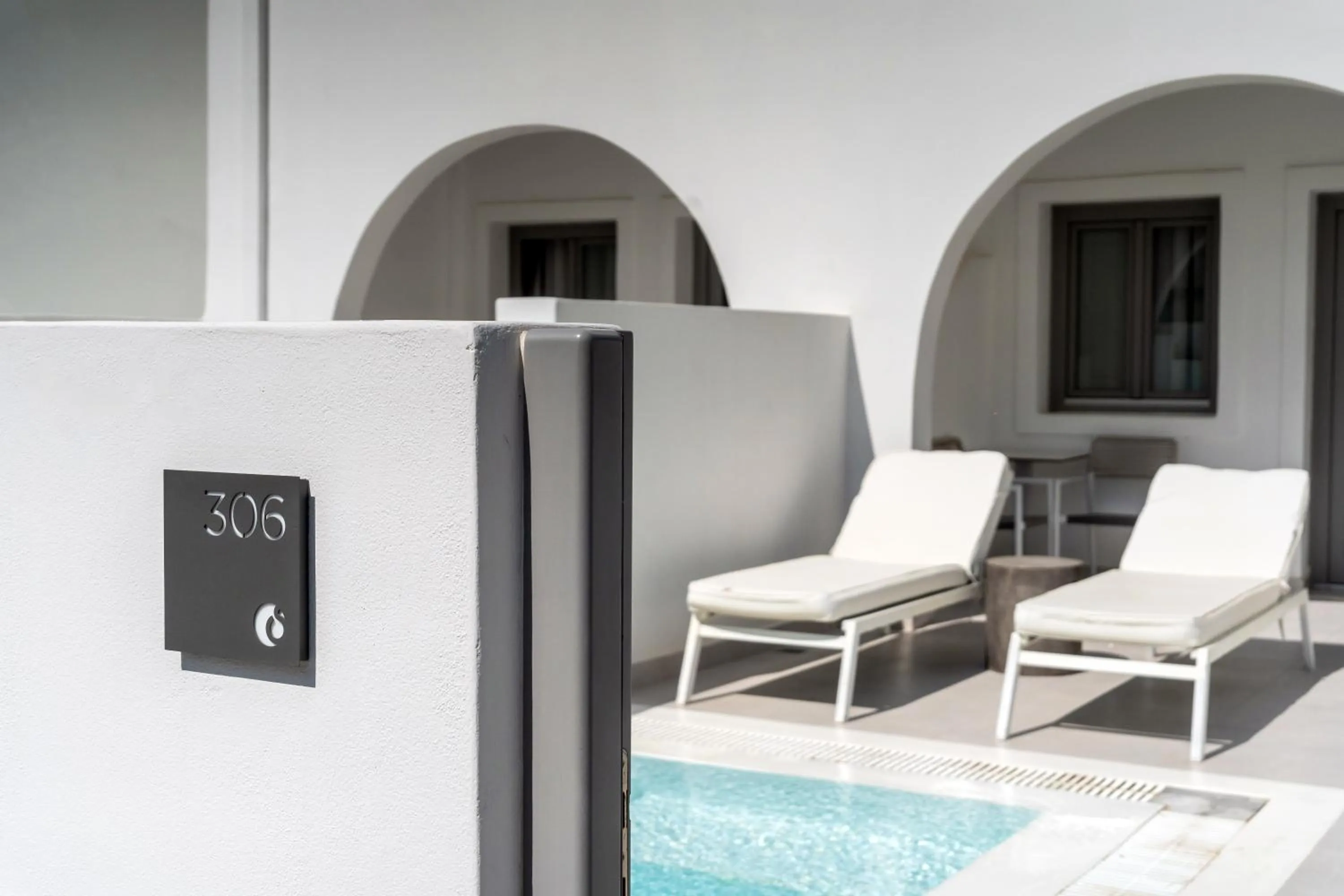 Pool view in Strogili Hotel - Adults Only