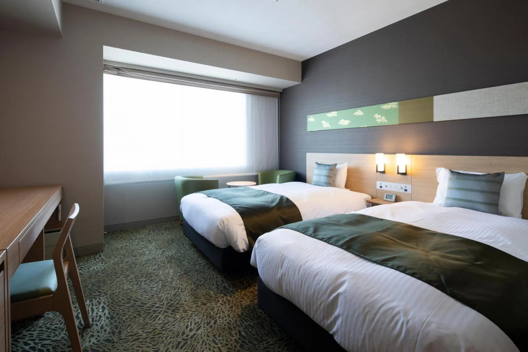 Photo of the whole room, Bed in Kyoto U-BELL Hotel