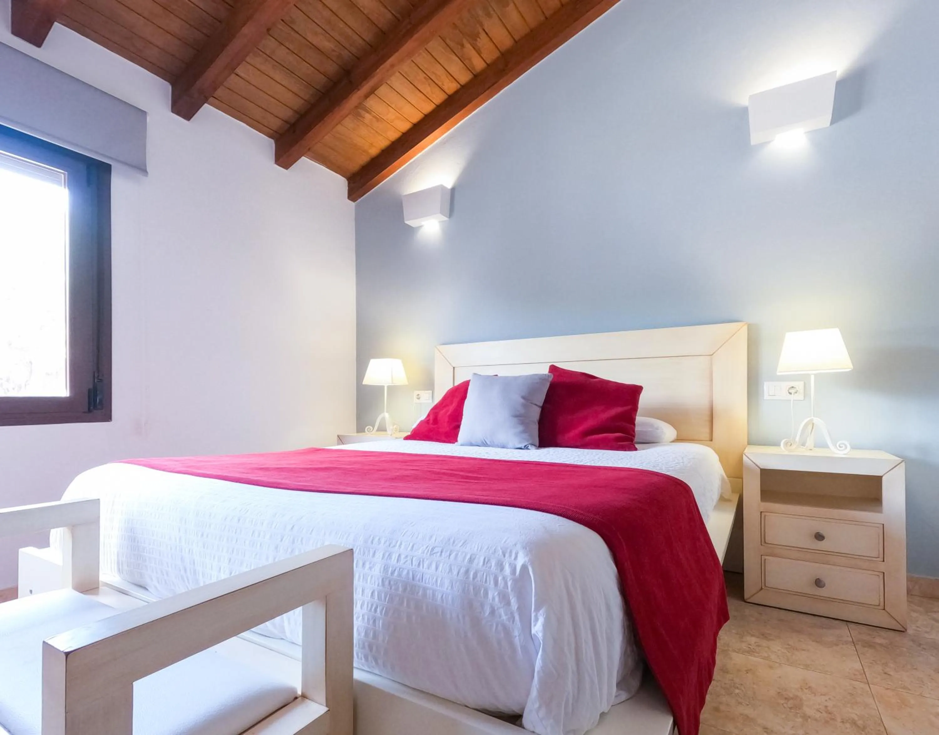 Bed in AROHAZ Hotel & Restaurante