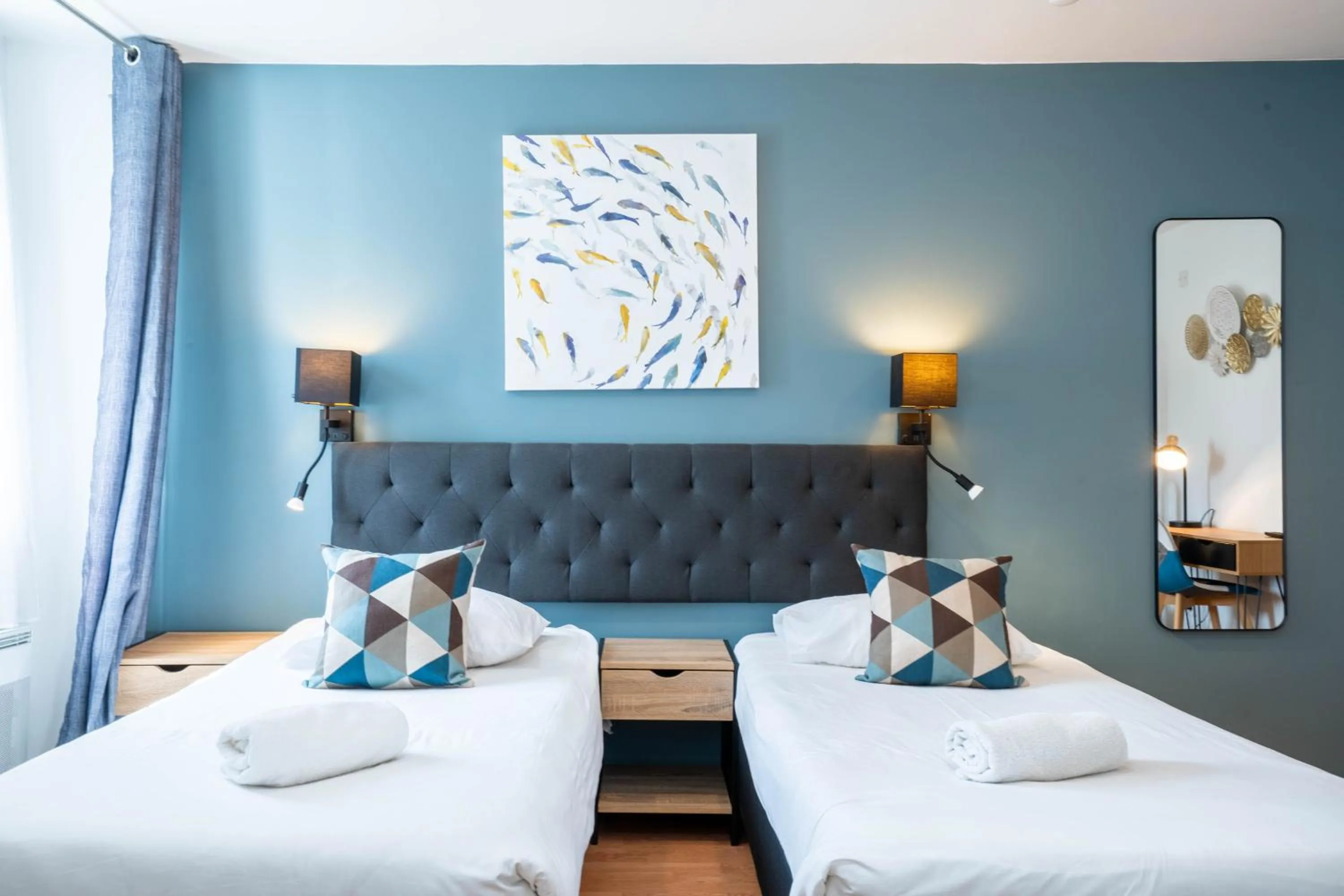 Bed in Hotel du Levant