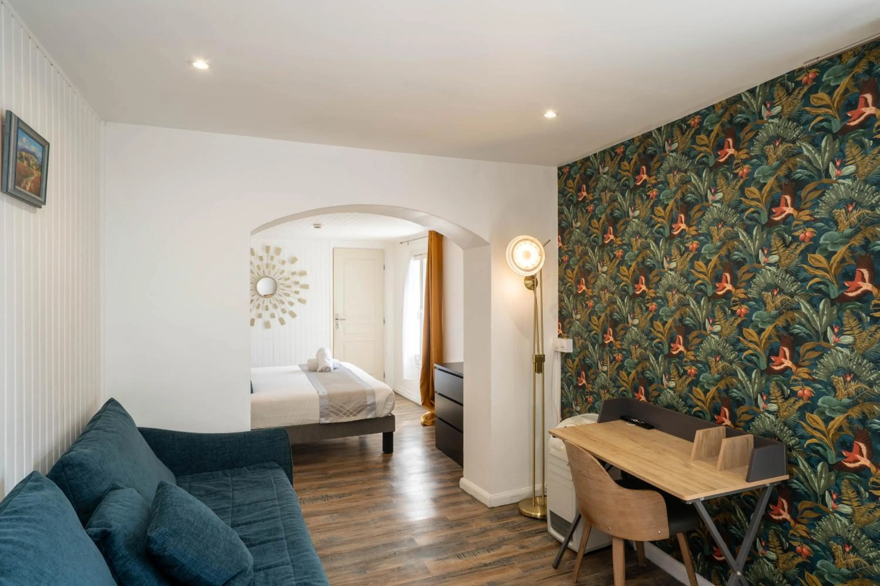 Bed in Hotel du Levant