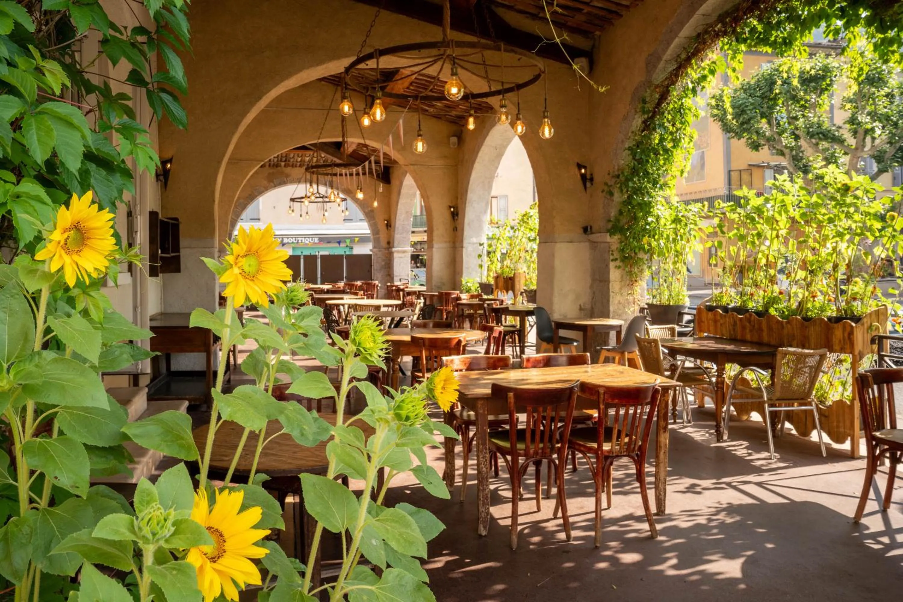 Patio in Hotel du Levant