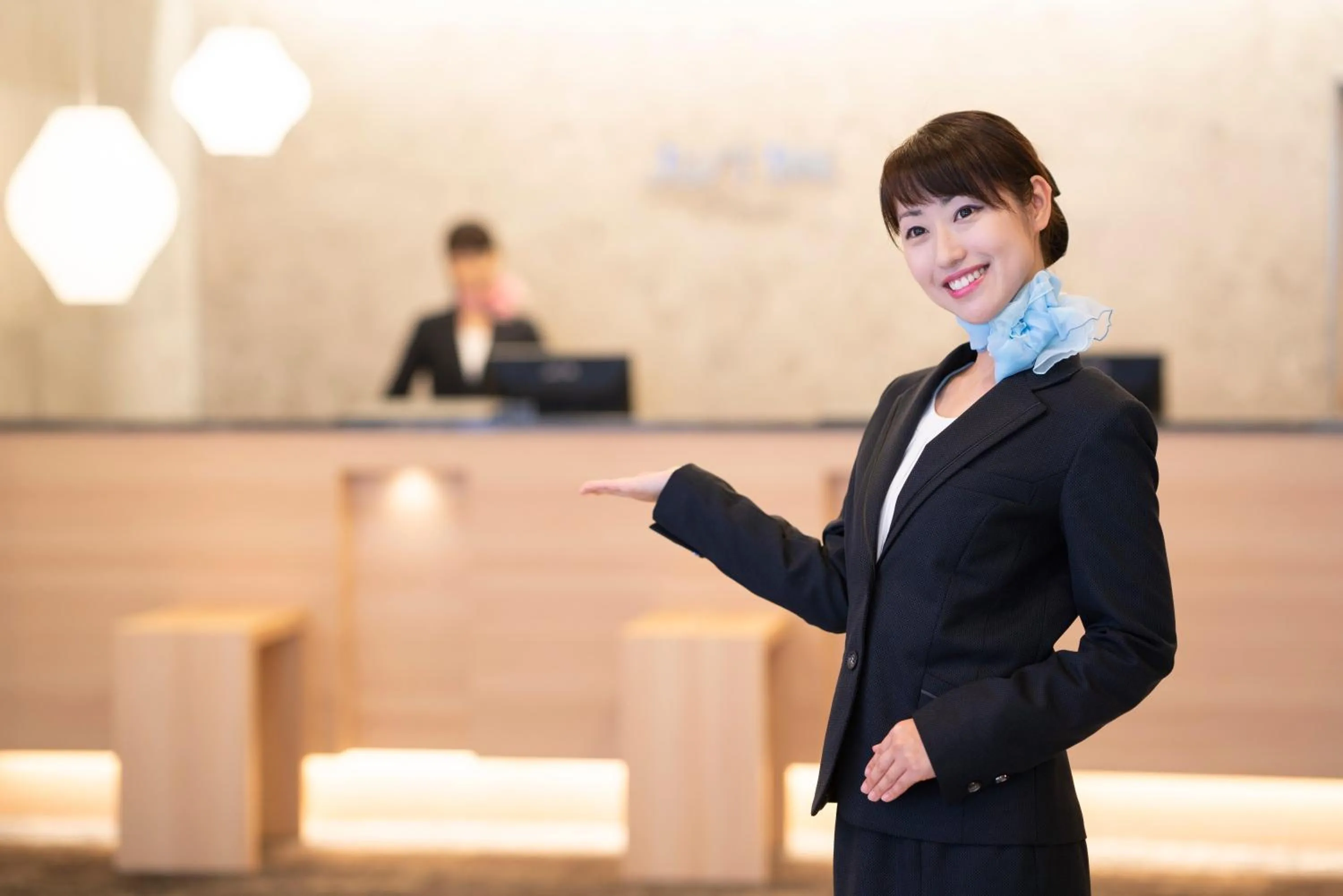 Lobby or reception in Just Inn Premium Toyohashi Station