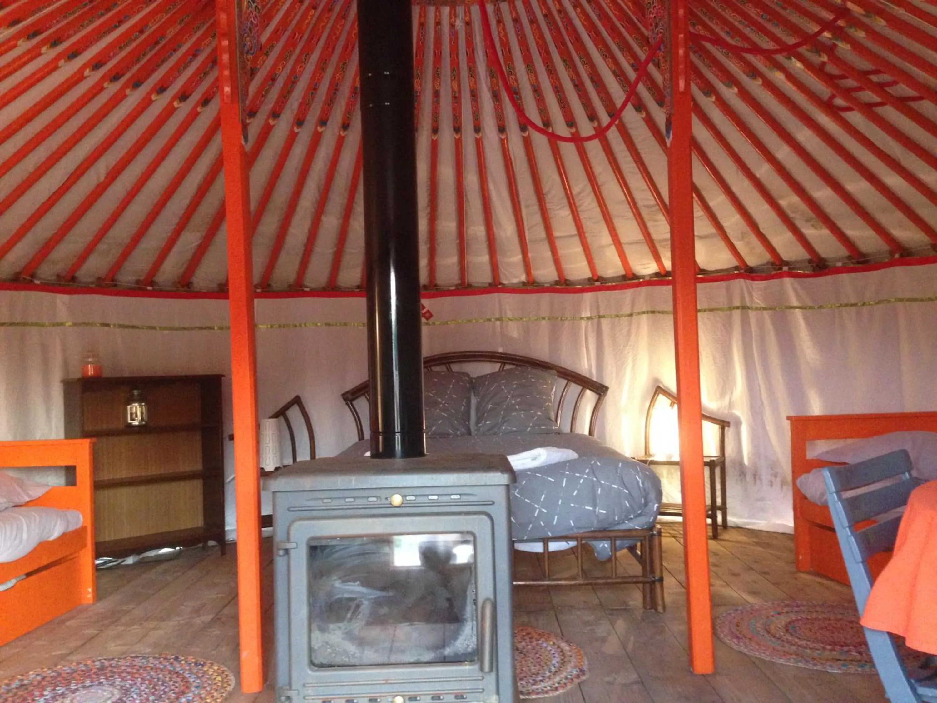 Bedroom, Bed in Yourte Mongole