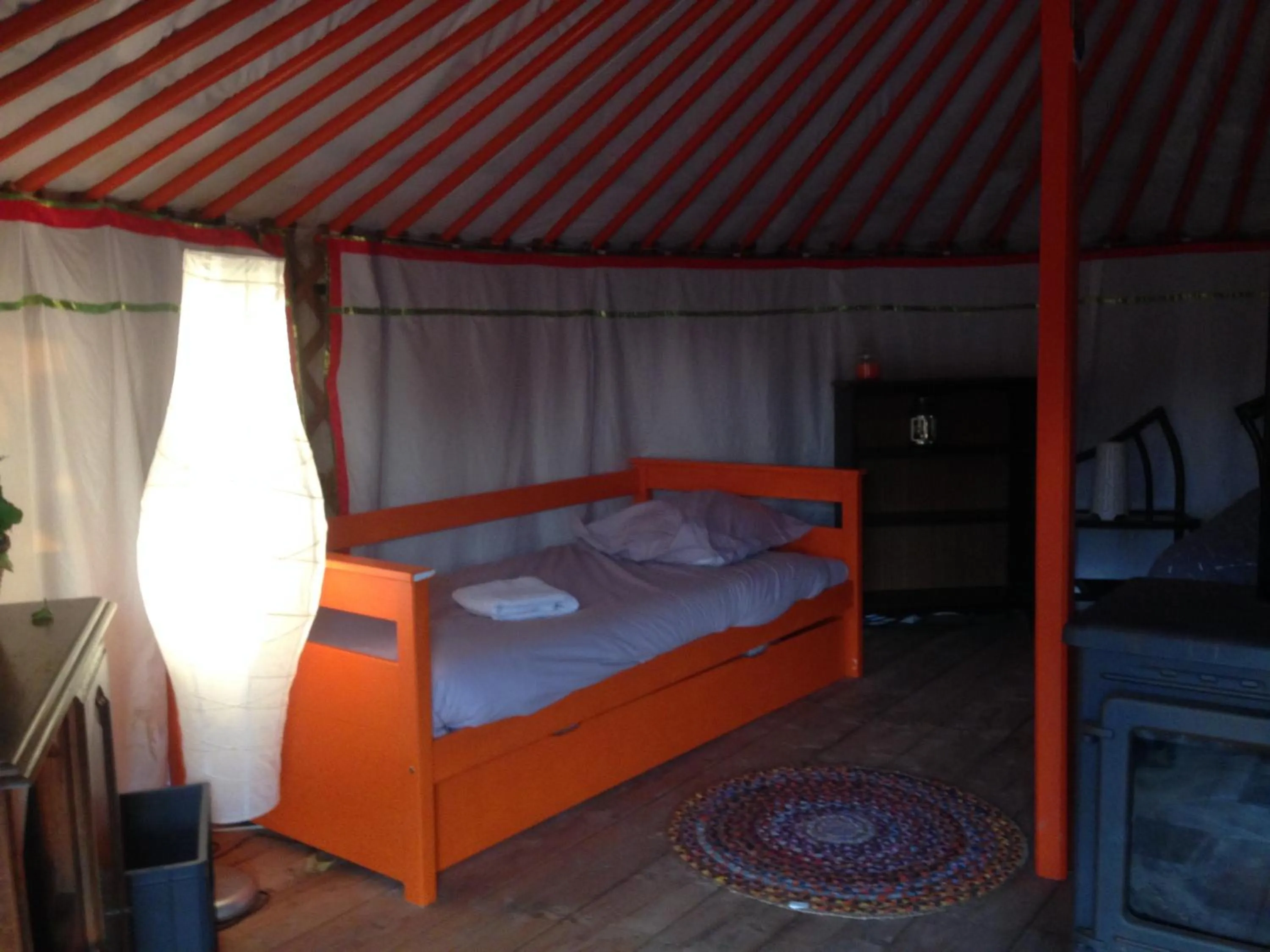 Bedroom, Bed in Yourte Mongole