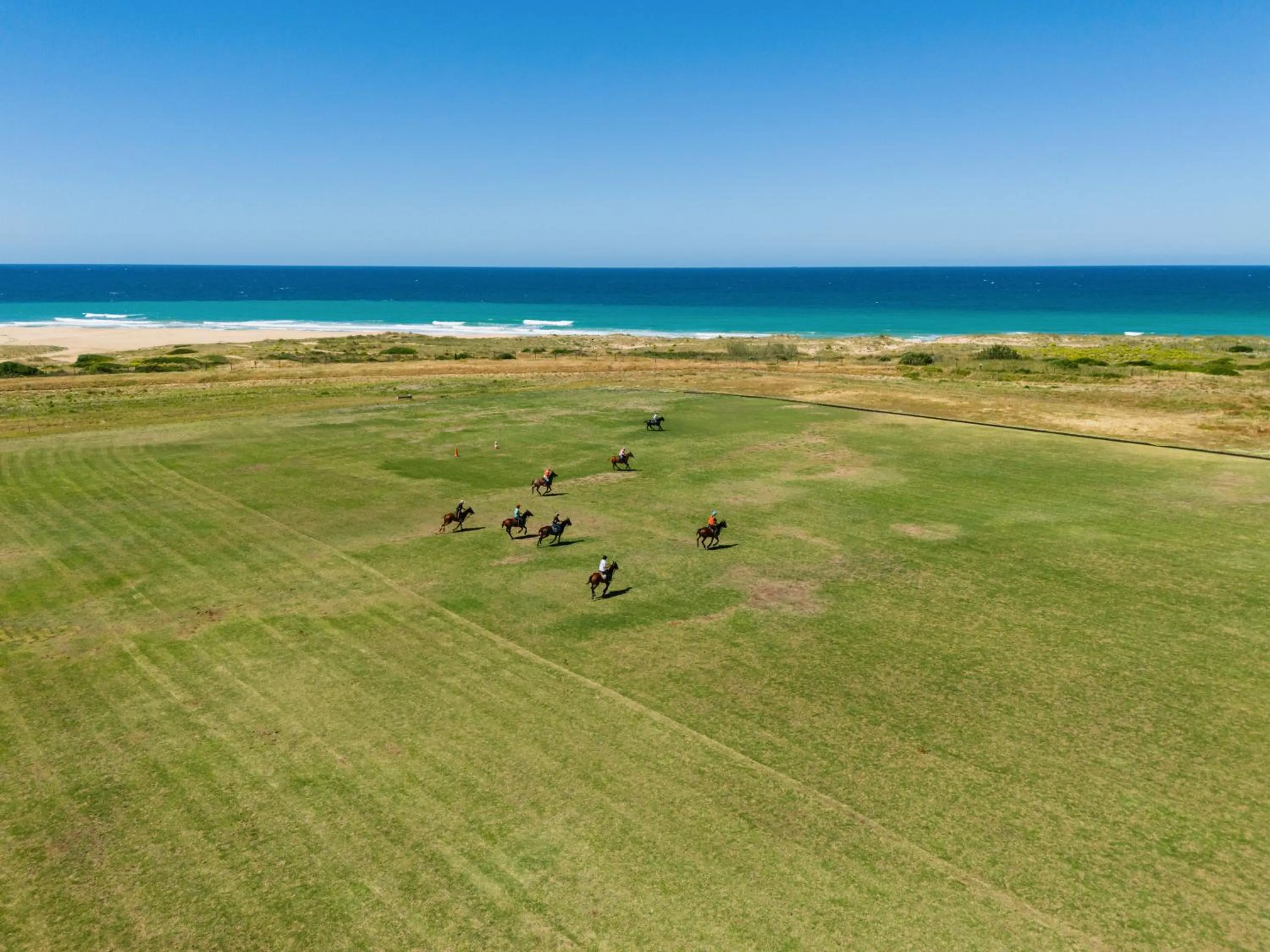 Bird's eye view in Trafalgar Polo Club