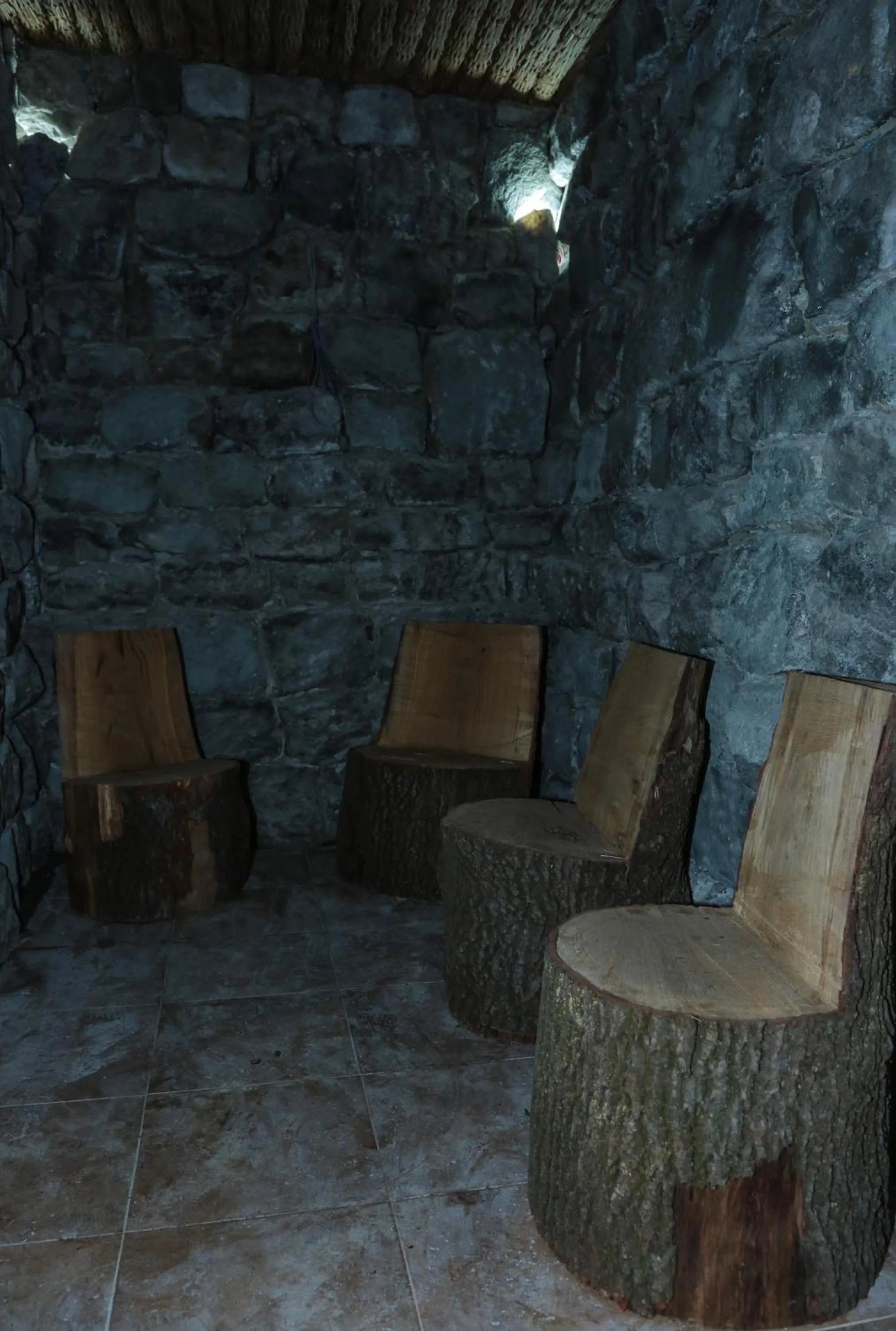 Steam room in Royal Hotel