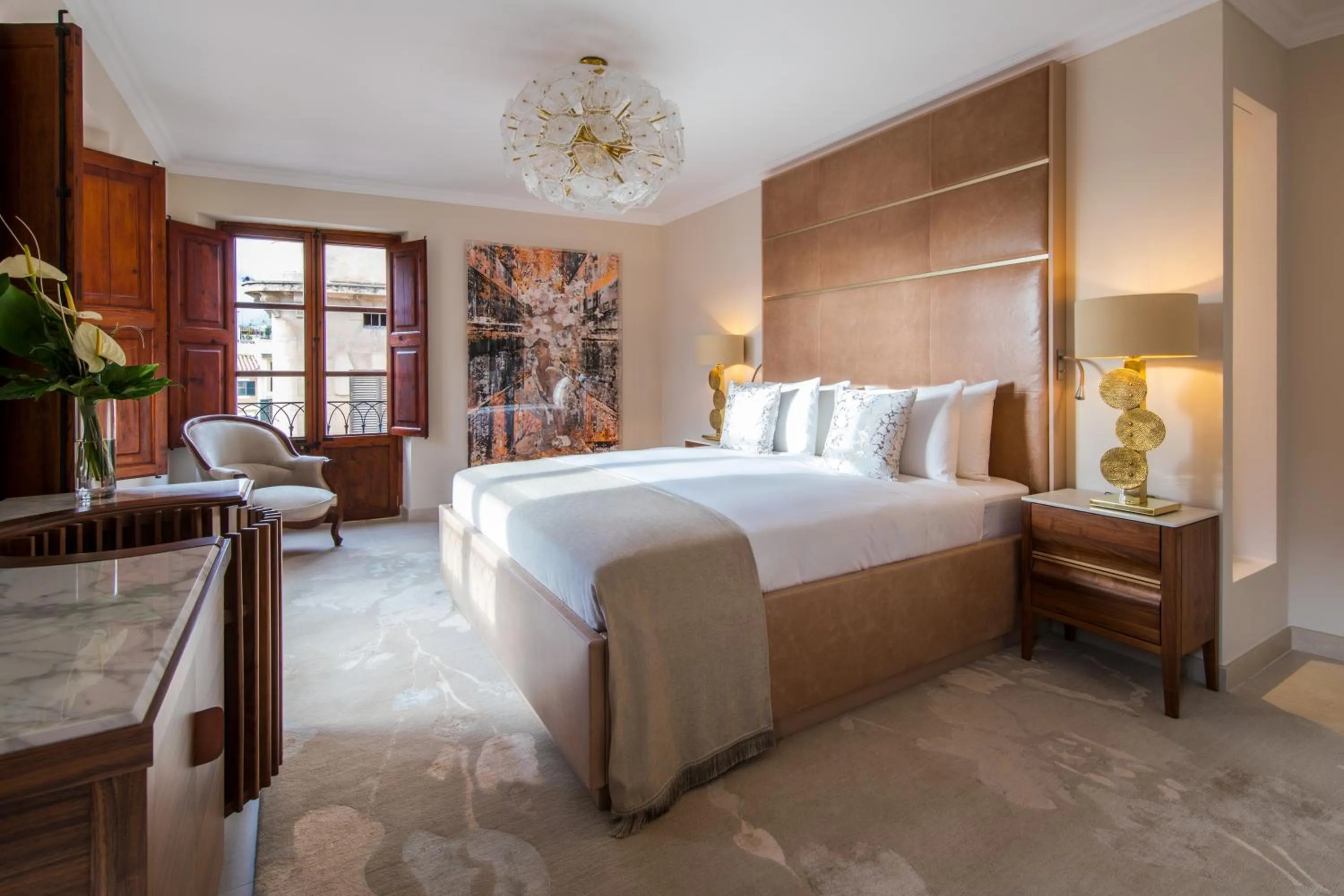 Bedroom, Bed in Palacio Can Marqués by Puro