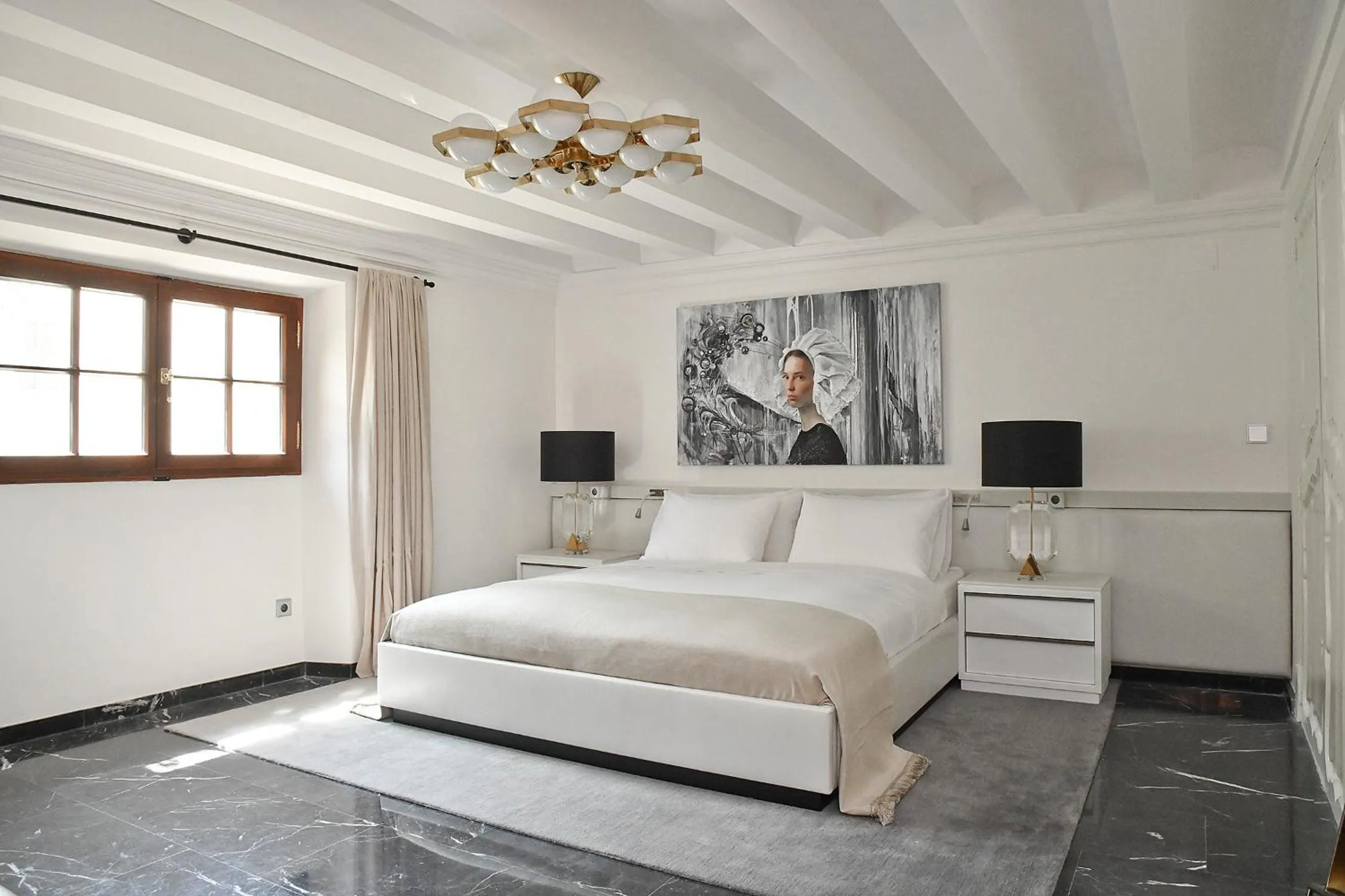 Bedroom, Bed in Palacio Can Marqués by Puro