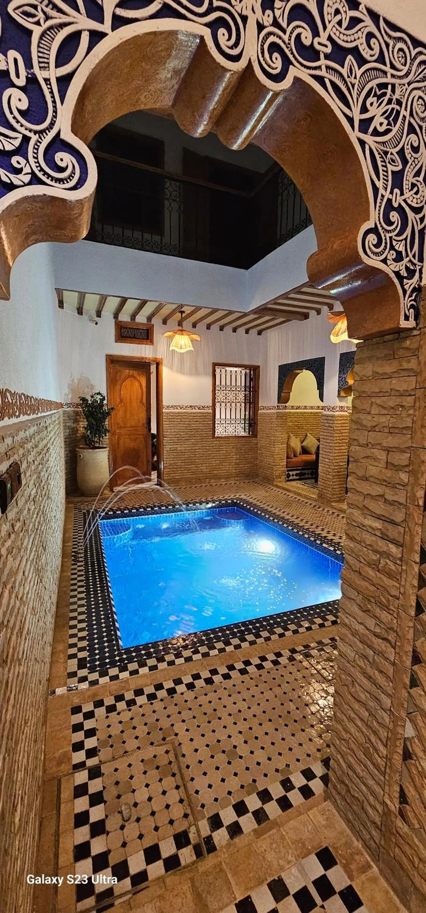 Pool view in Riad ViewPoint