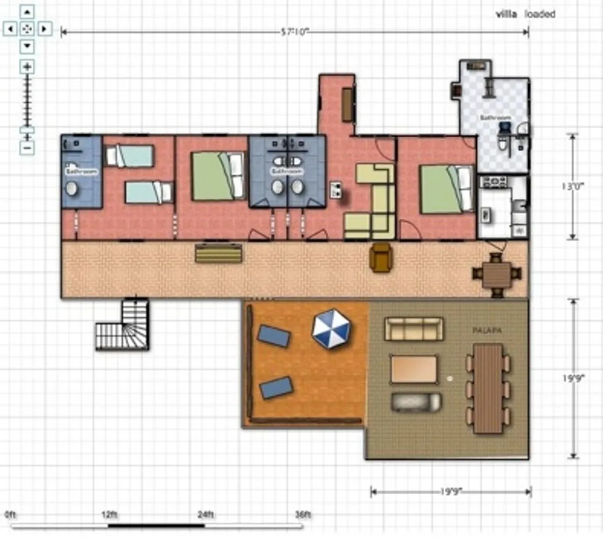 Floor plan in Hotel Paraiso Escondido