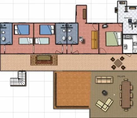 Floor plan in Hotel Paraiso Escondido