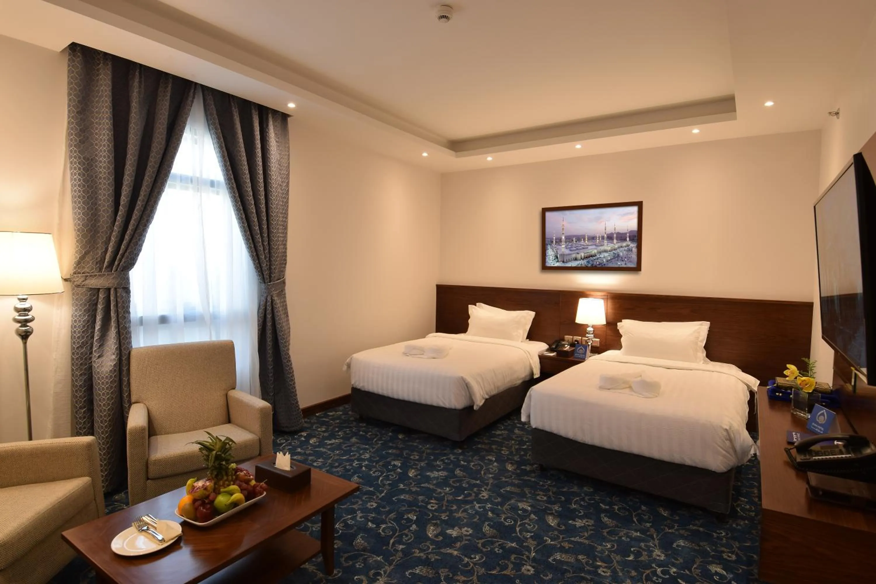 Bed in Zaha Al Munawara Hotel