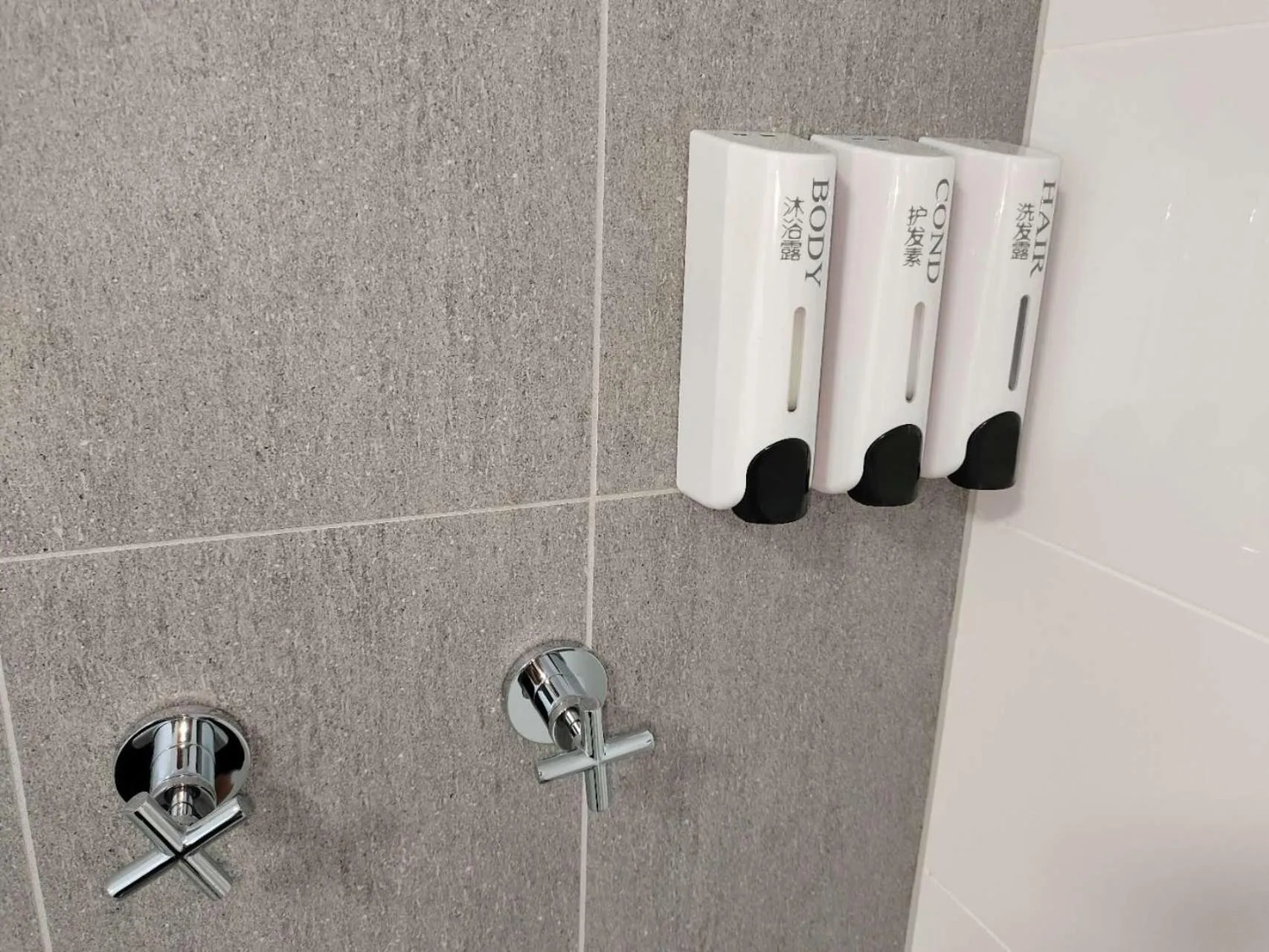 Shower in Best Western Ambassador Motor Lodge