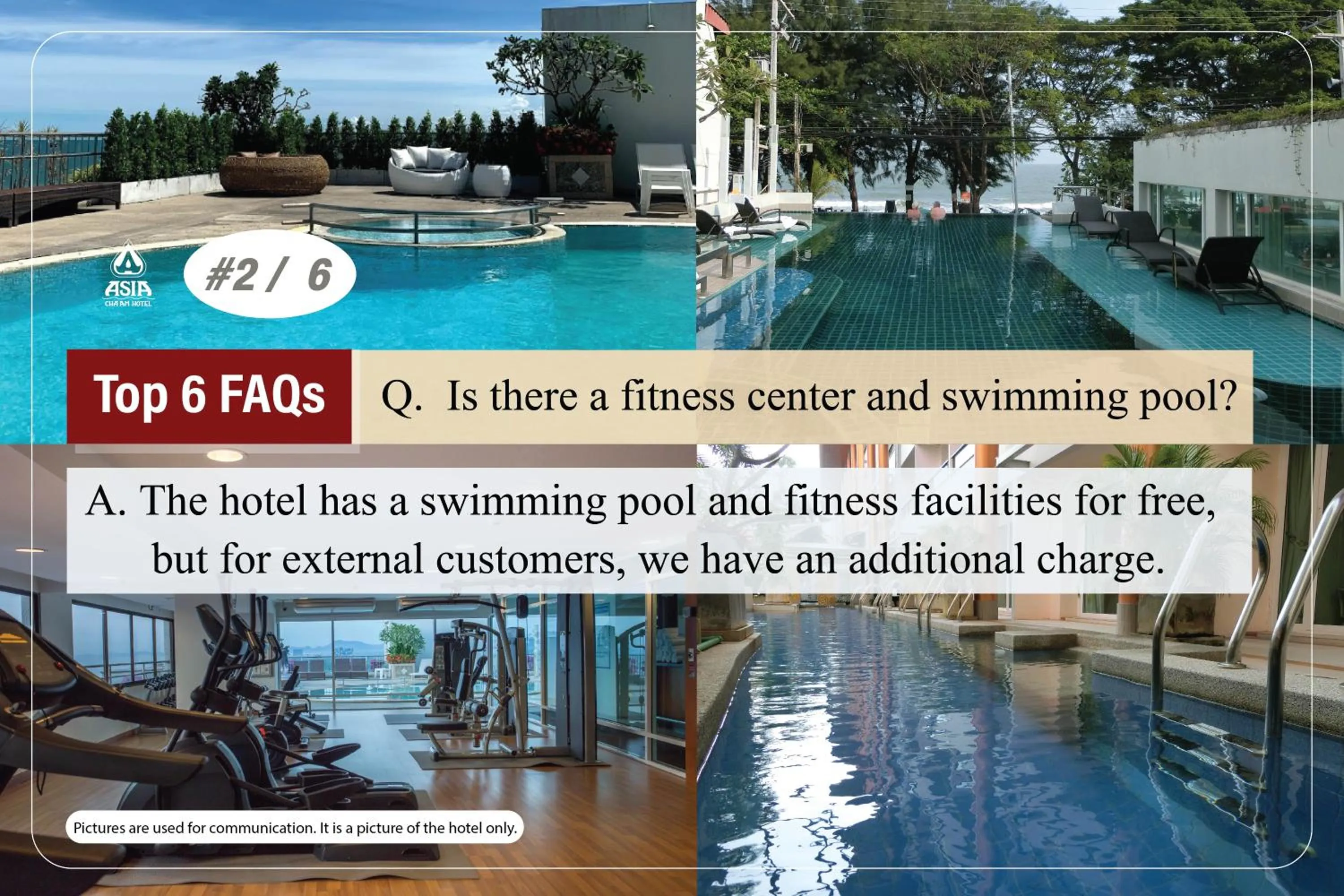 Text overlay in Asia Cha-am Hotel