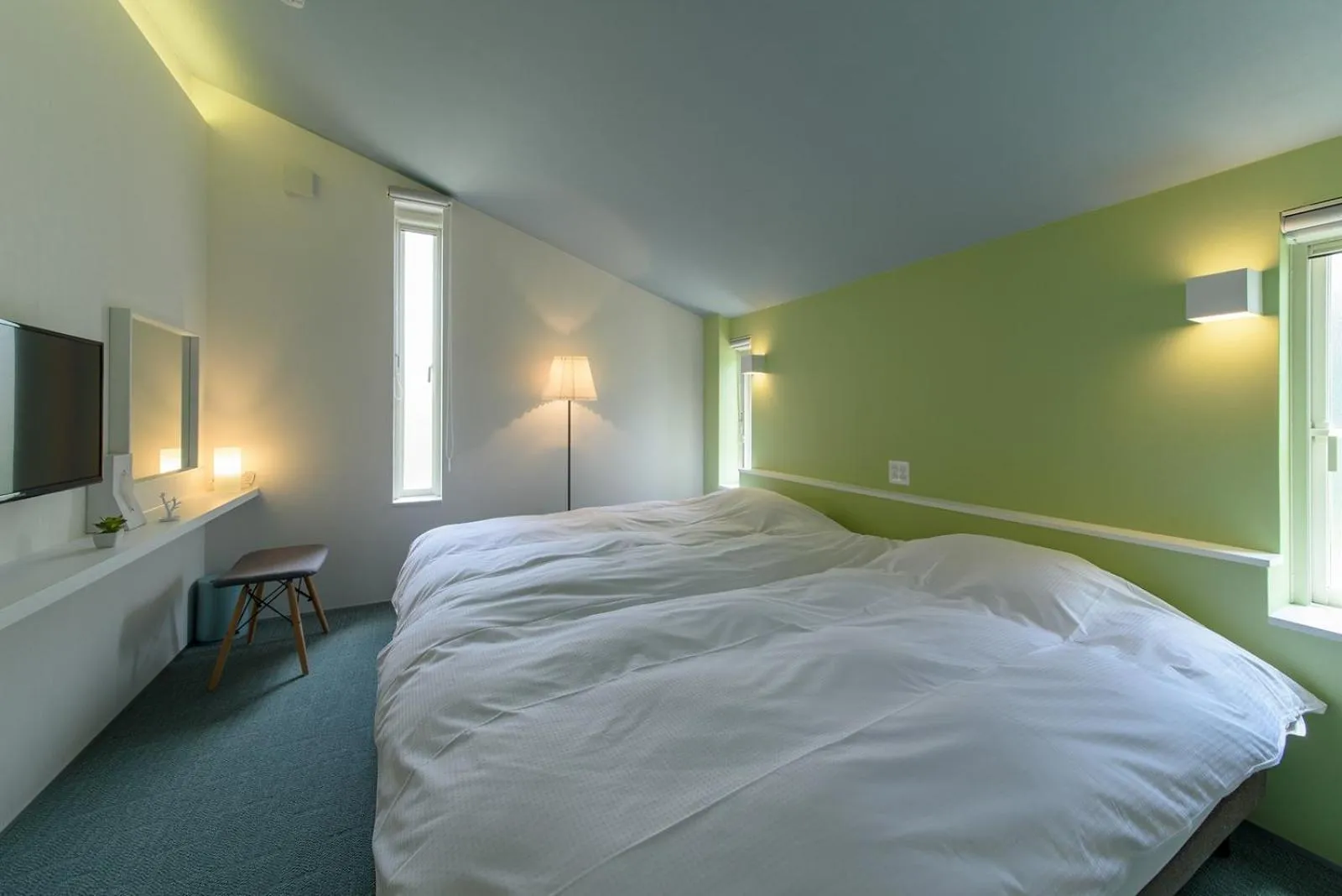 Bed in Holiday House Green Garden